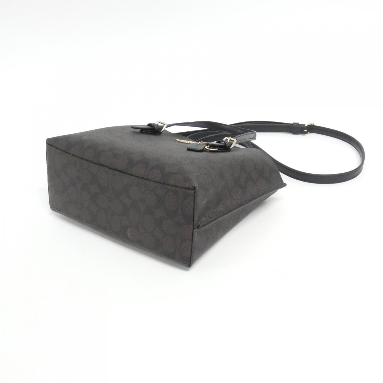 COACH CV965 Bag Canvas Black Canvas New - Thumbnail 3