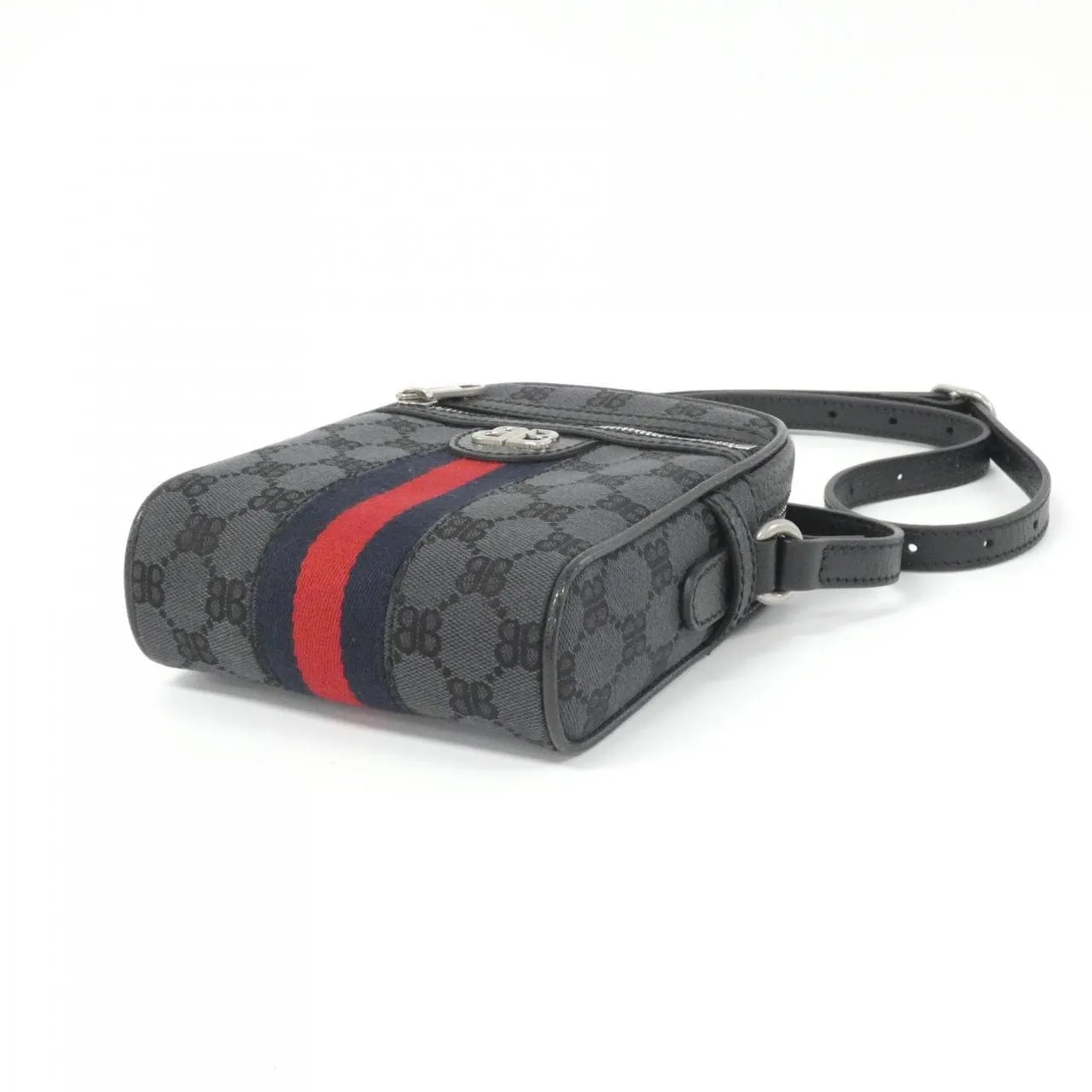 BALENCIAGA 680129 2103X Shoulder Canvas Black Canvas Rank A - Thumbnail 3