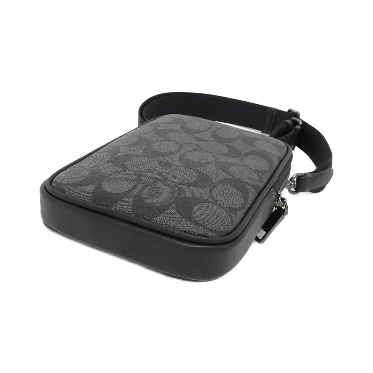 COACH CO912 Shoulder Canvas Black Canvas New - Thumbnail 3