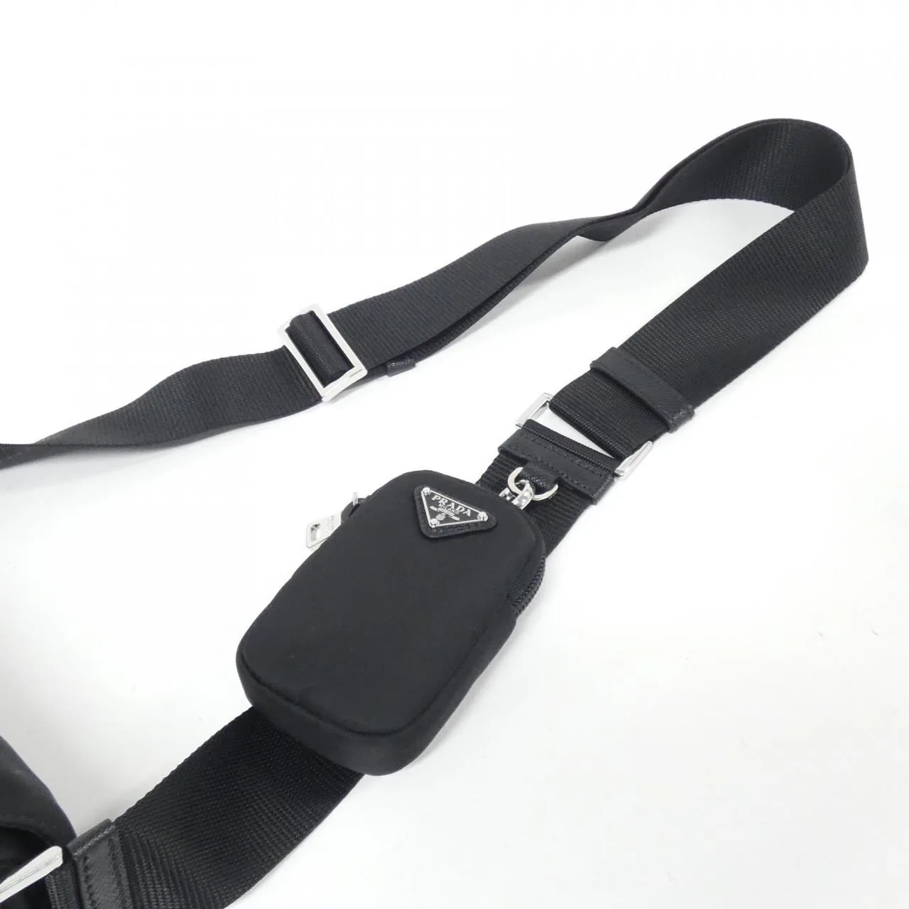 PRADA 1BD953 Shoulder 黑色 新品 - 縮圖 5