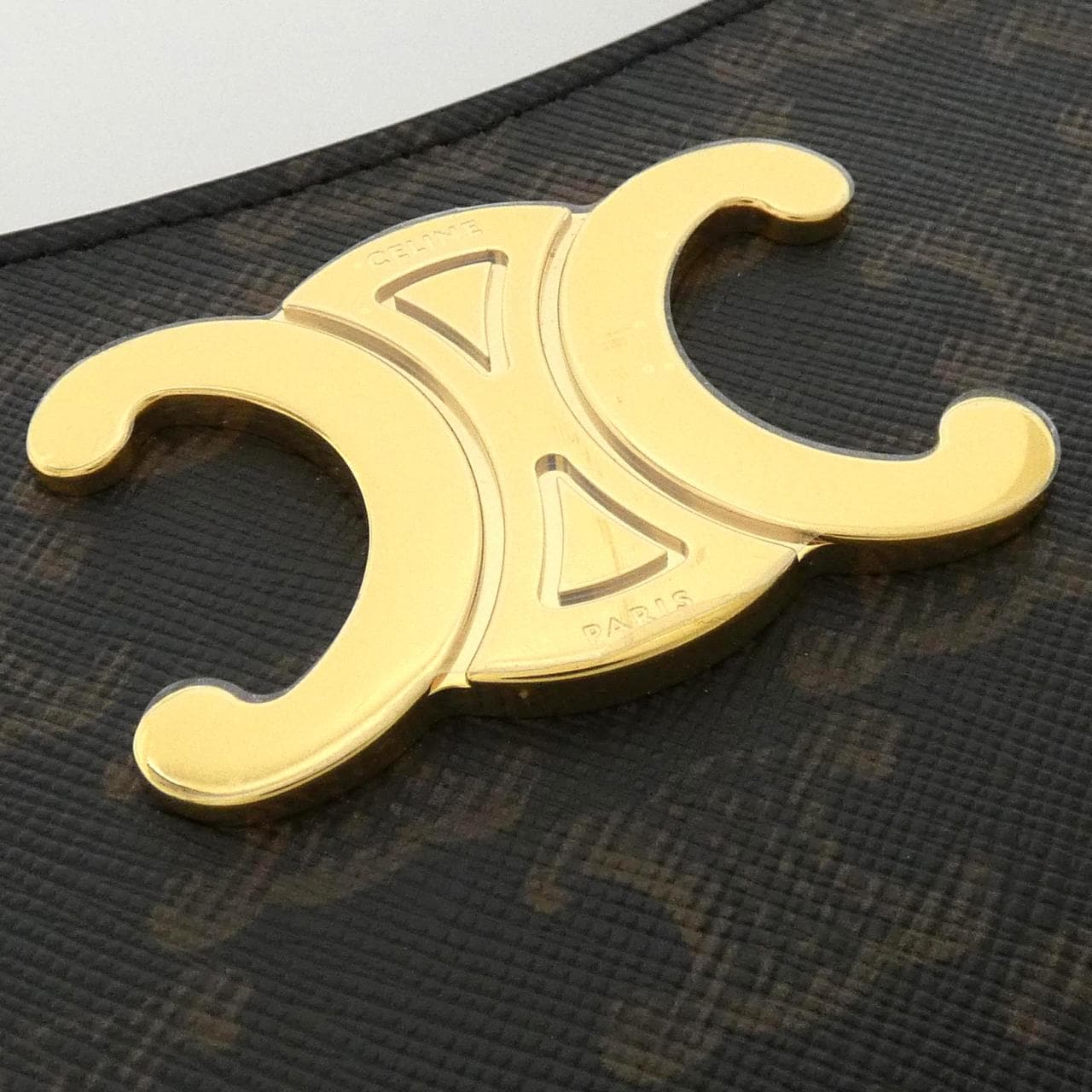 CELINE 115702CUZ Shoulder Bag Canvas 黑色 帆布 新品 - 縮圖 4