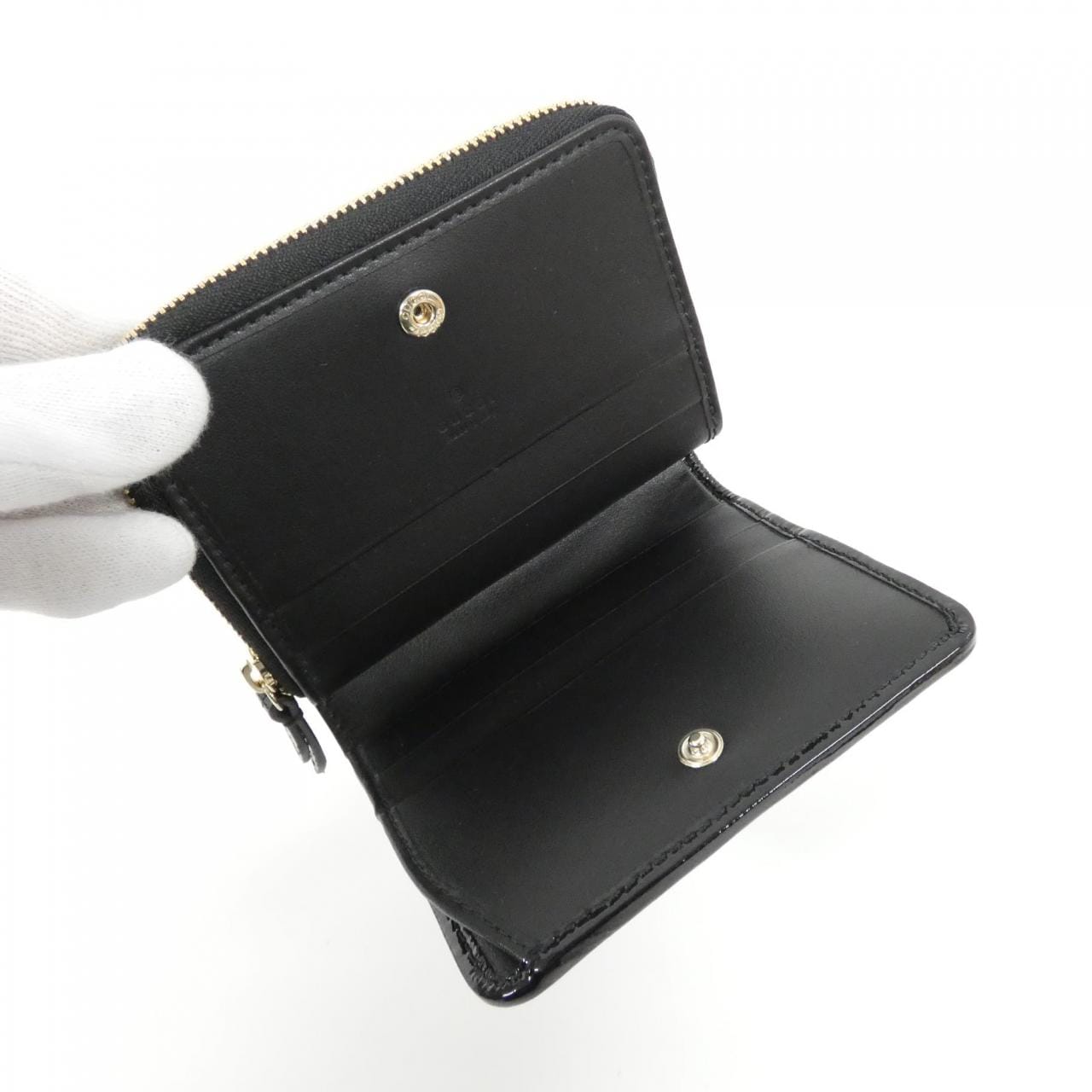 GUCCI 795520 AADQB Wallet Patent Leather 4