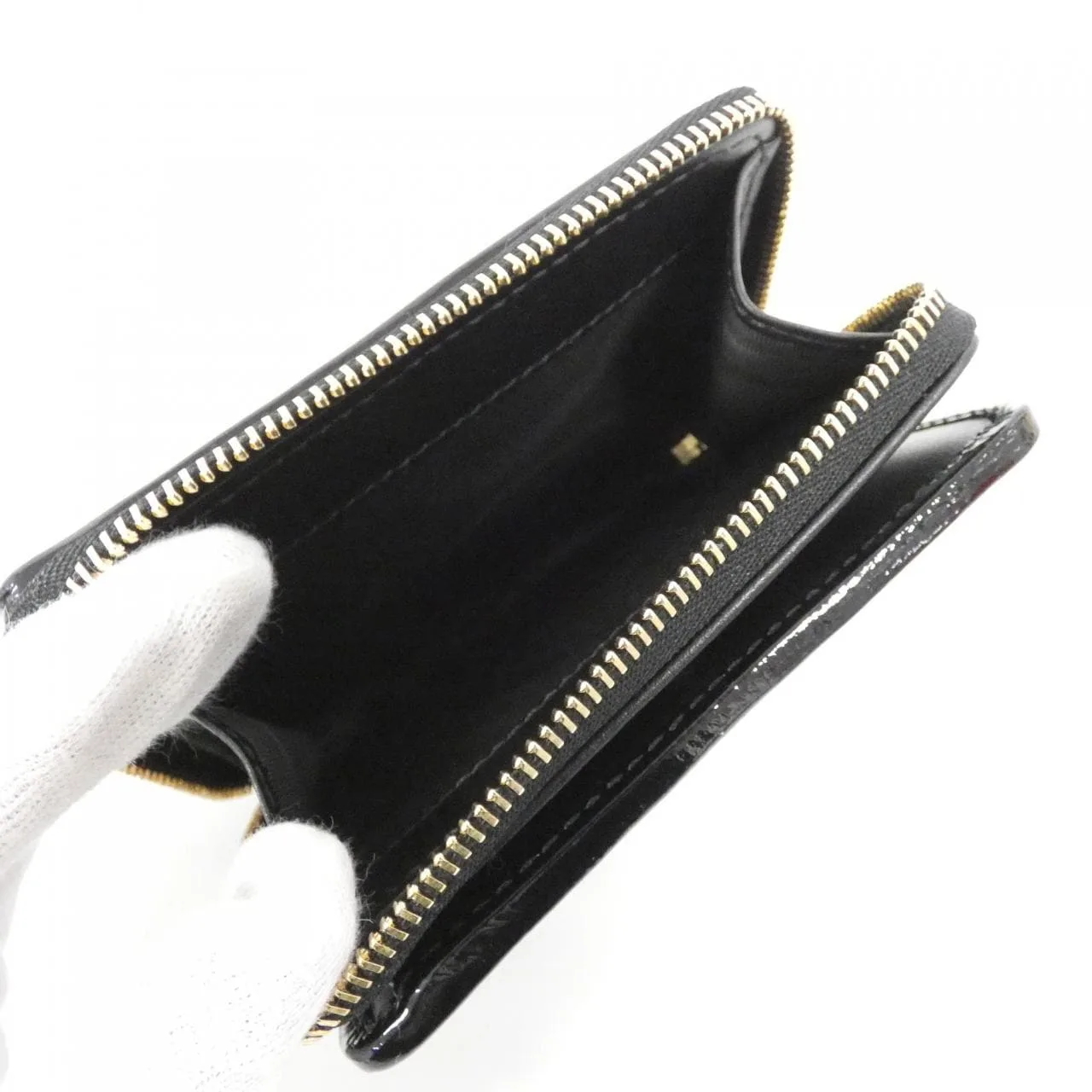 GUCCI 795520 AADQB Wallet Patent Leather 黑色 漆皮 新品 - 縮圖 5