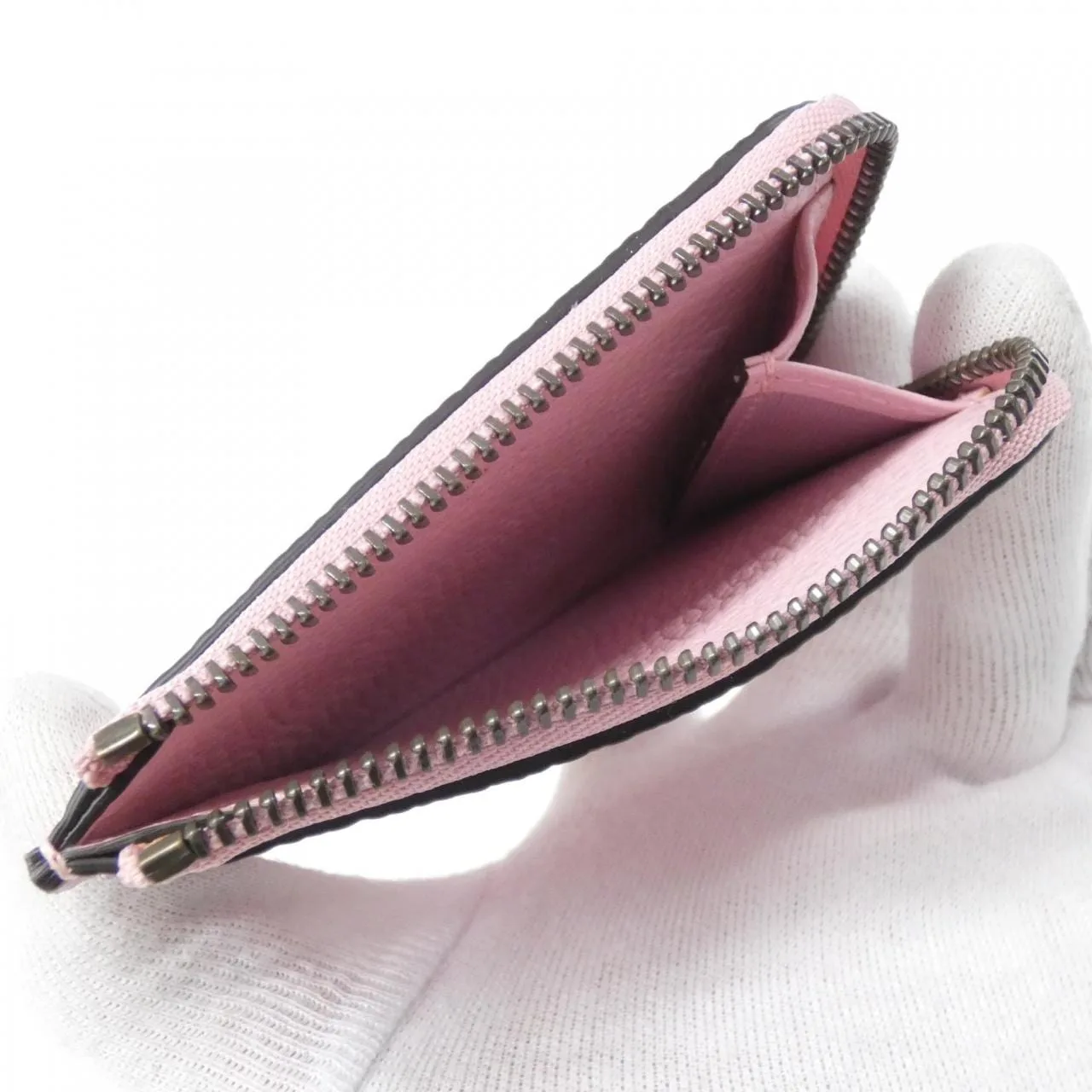 GUCCI 739497 AABXM Coin Case Leather 黑色 皮革 新品 - 縮圖 5