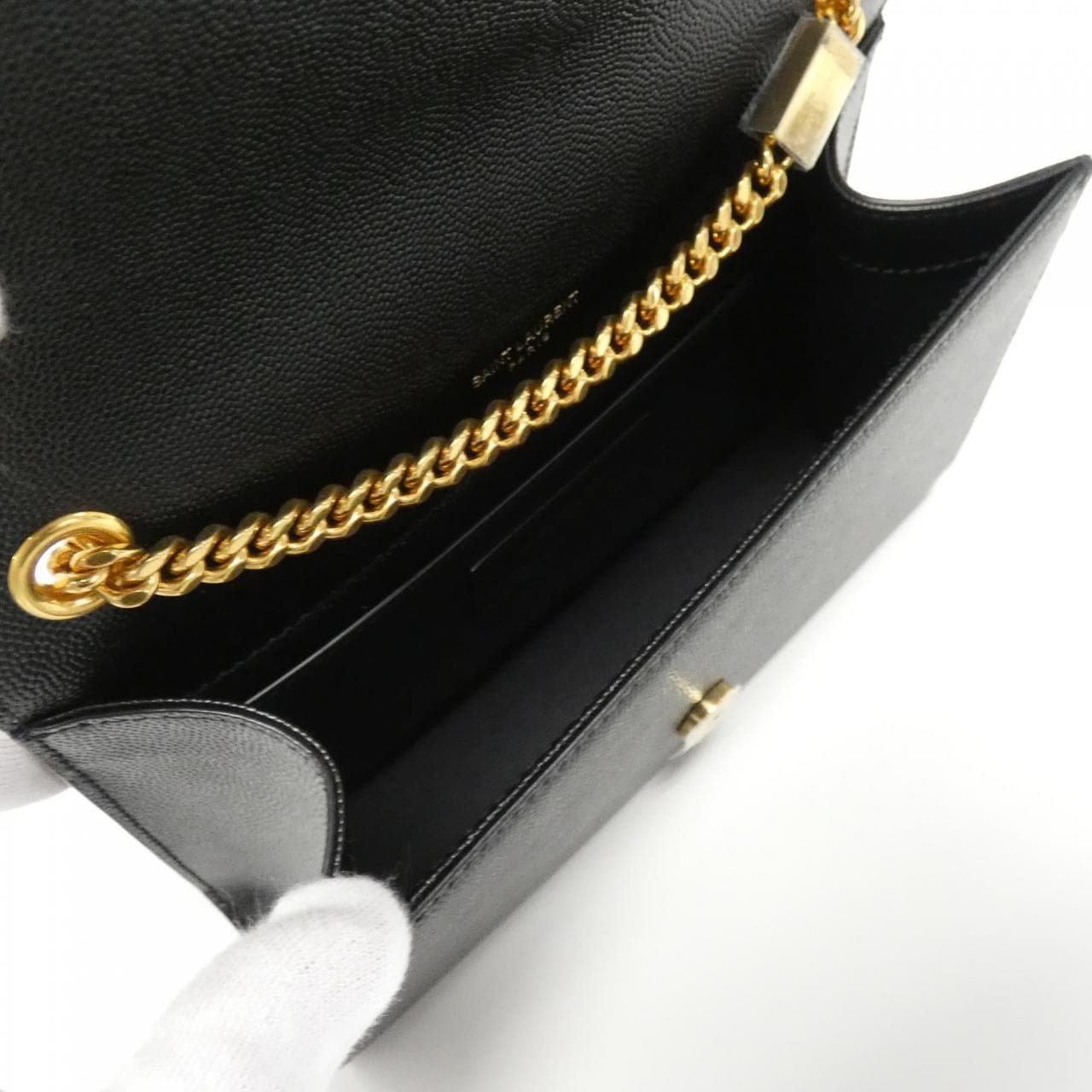SAINT LAURENT Kate 469390 BOW0J Shoulder Bag Black - Thumbnail 6