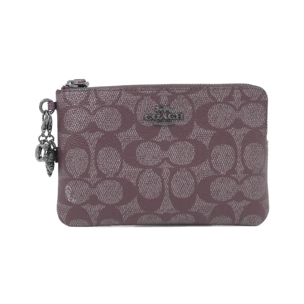 COACH CW958 Pouch Canvas Black