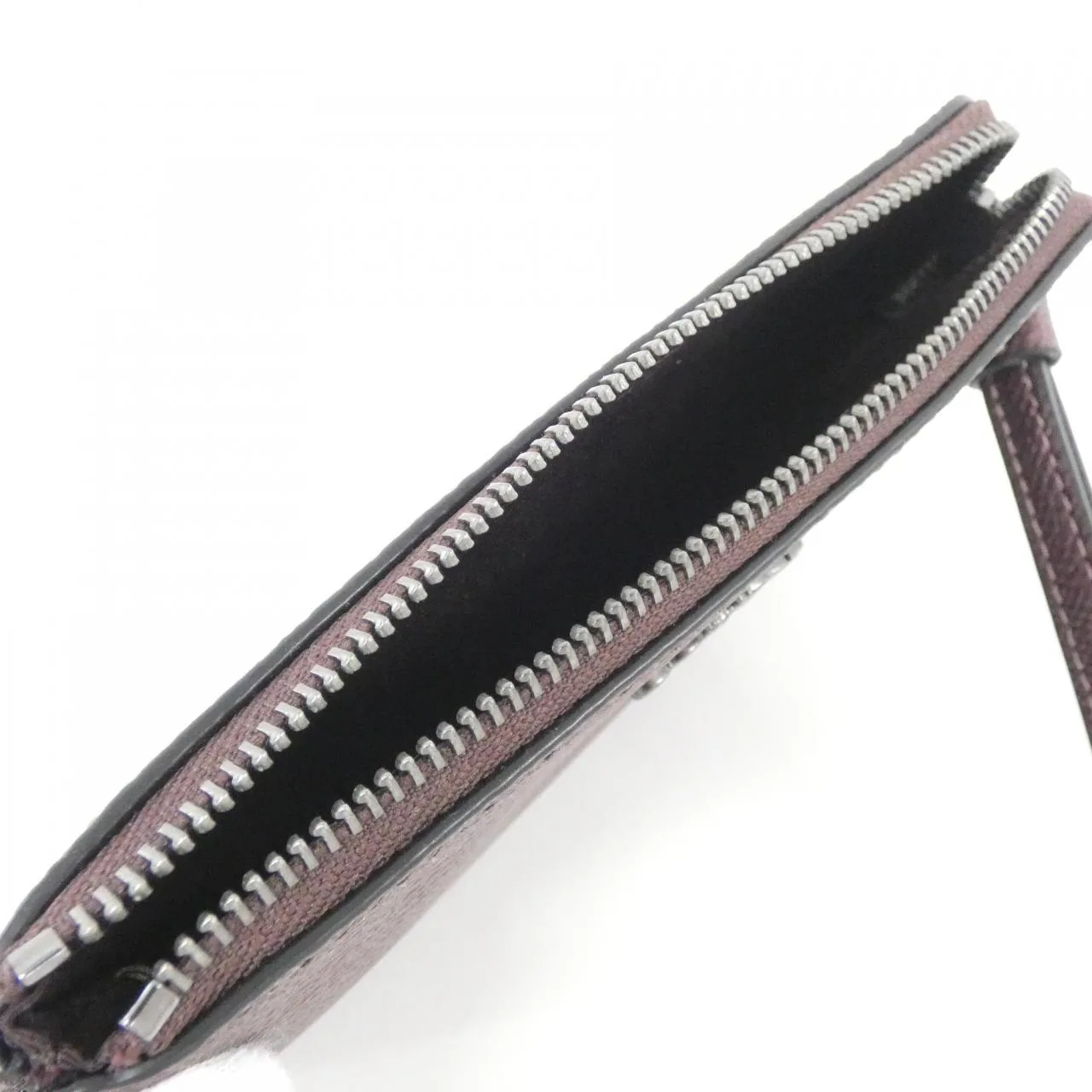 COACH CW958 Pouch Canvas Black Canvas New - Thumbnail 6