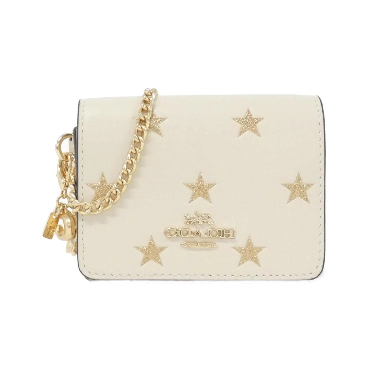 COACH CW963 Card Case Leather Black