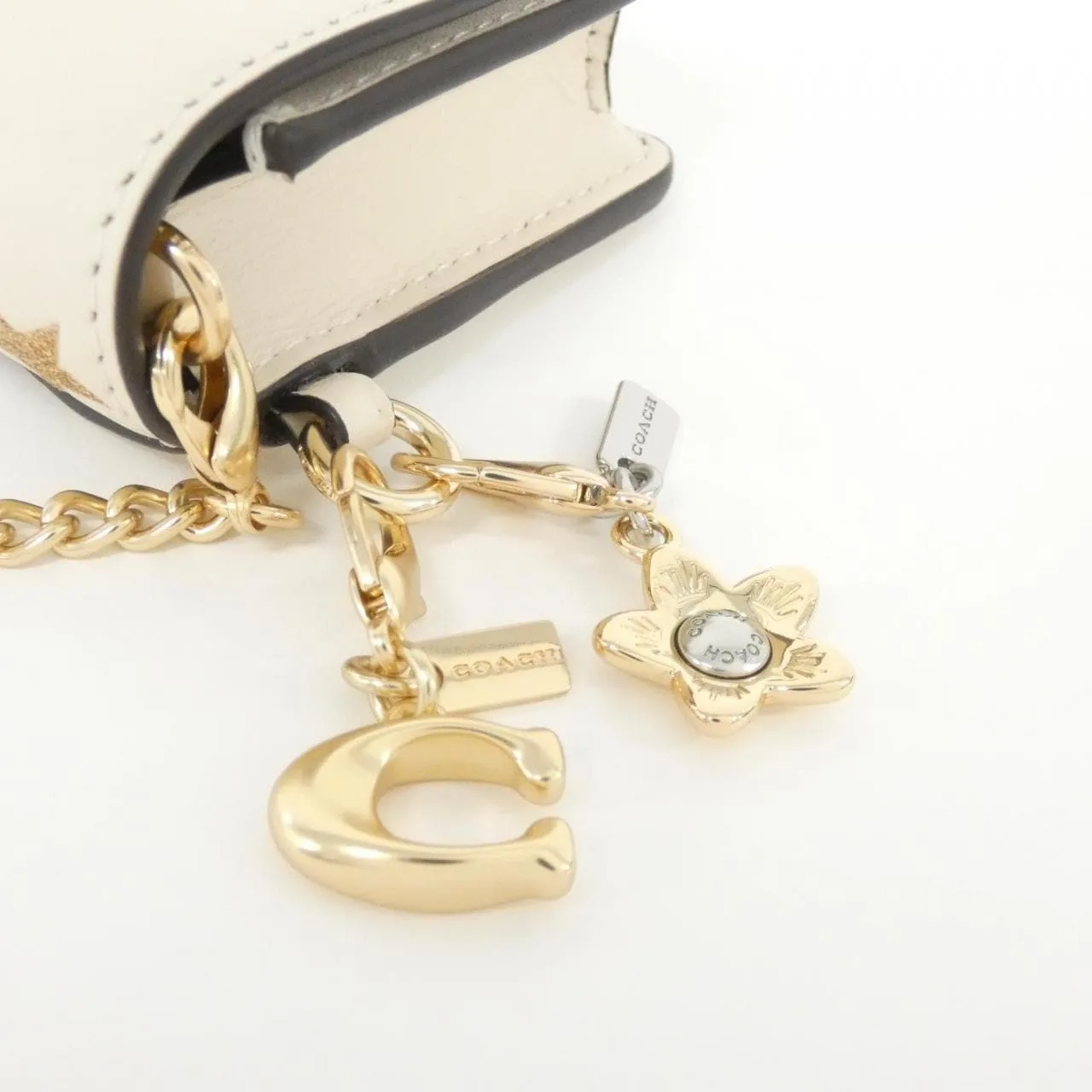 COACH CW963 Card Case Leather Black Leather New - Thumbnail 4