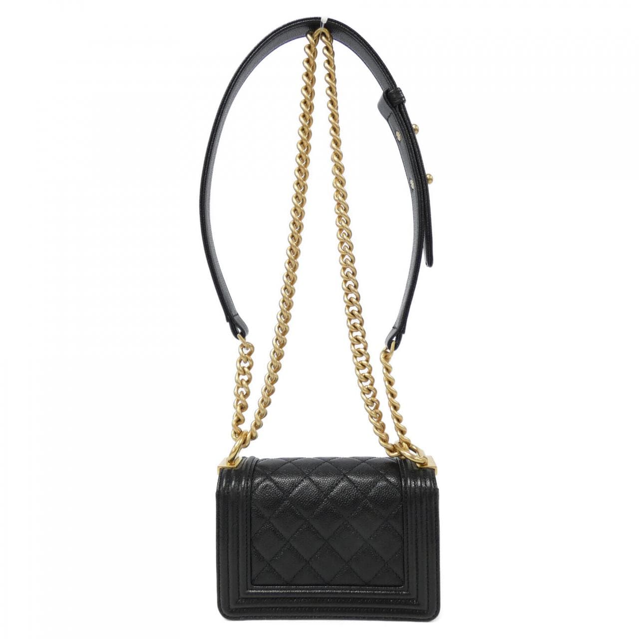 CHANEL Boy Chanel 67364 Shoulder Bag Grained Calfskin Black Grained Calfskin - Thumbnail 2