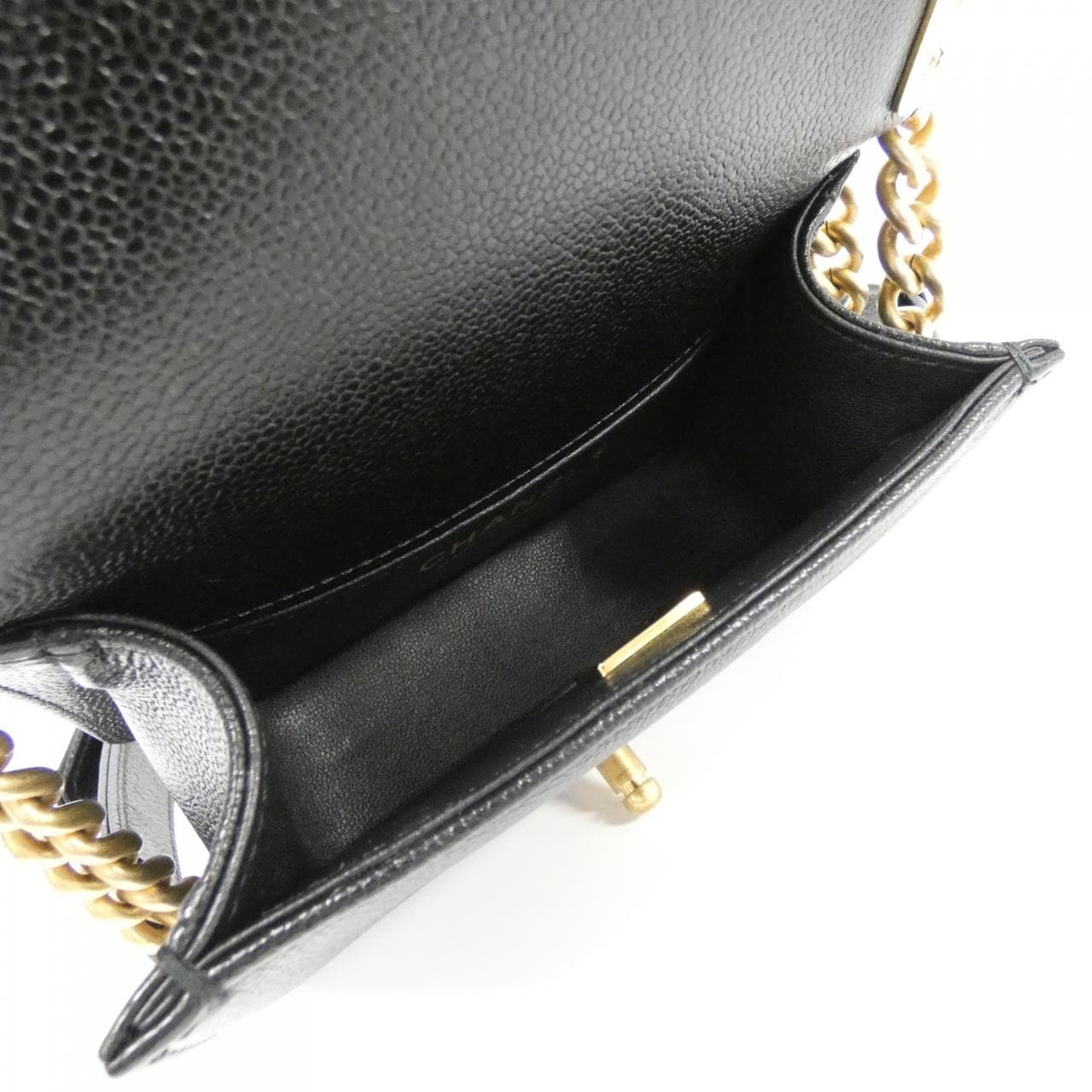 CHANEL Boy Chanel 67364 Shoulder Bag Grained Calfskin Black Grained Calfskin - Thumbnail 6