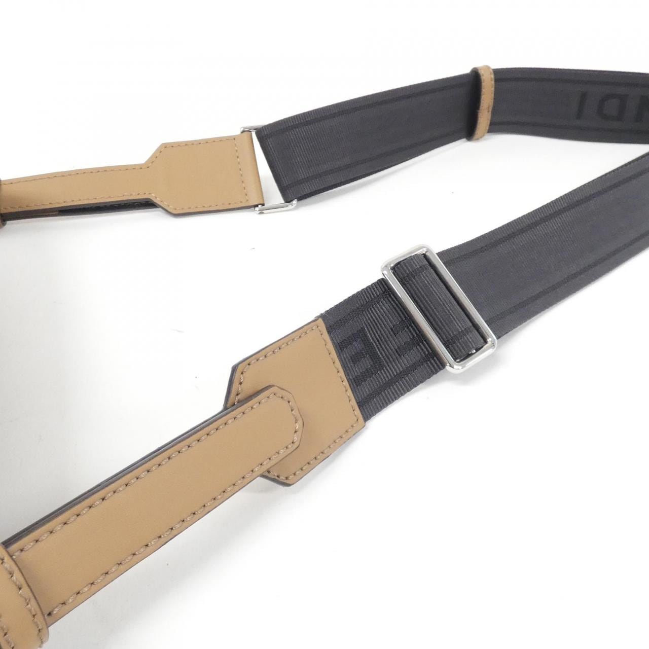 FENDI Baguette 7VA607 ALKA Shoulder Canvas Black Canvas - Thumbnail 5