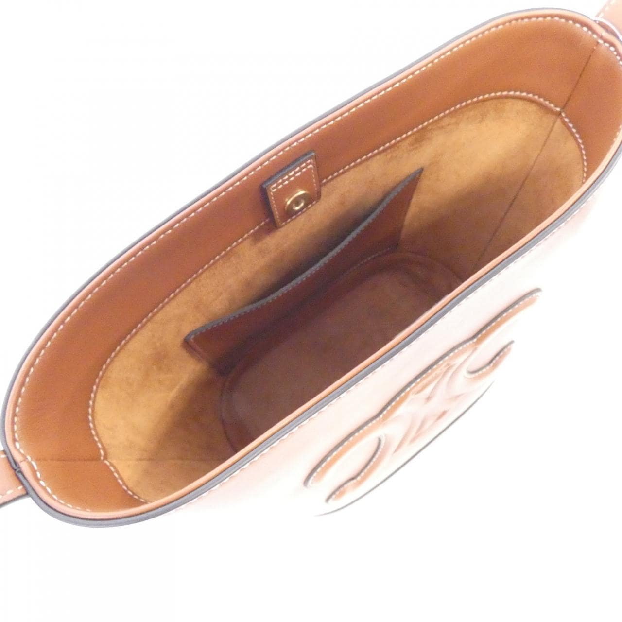 CELINE Triomphe 113783DU3 Shoulder Bag Black New - Thumbnail 6