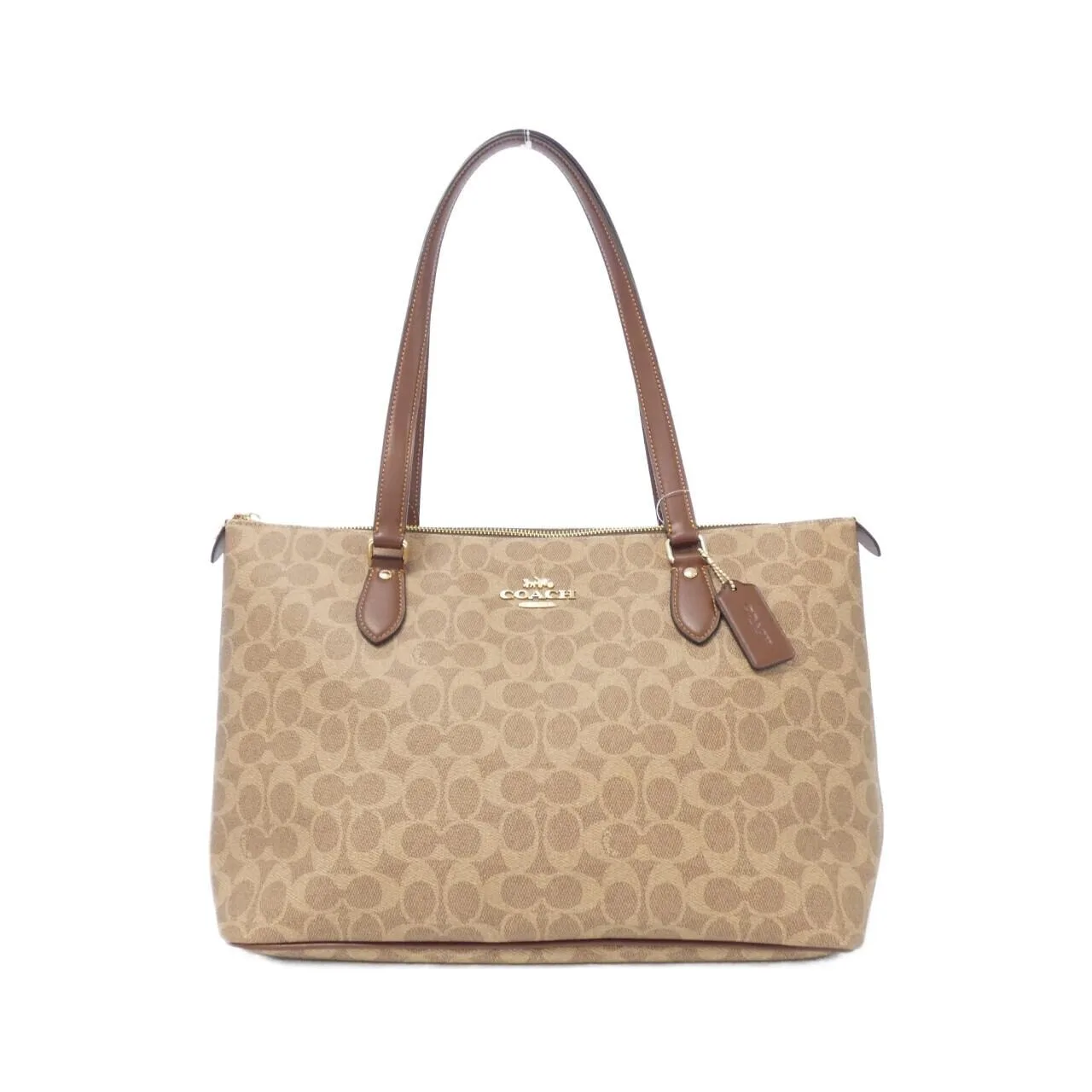 COACH CW381 Handbag Canvas Black