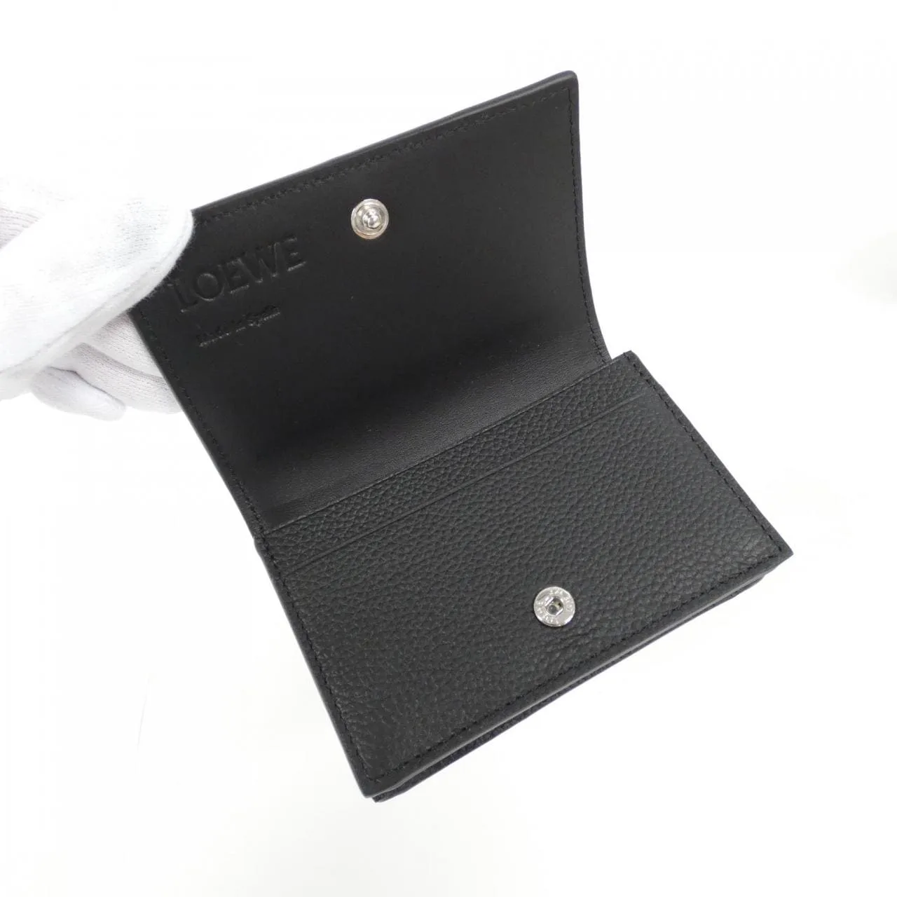 LOEWE C660M97X05 Card Holder Black New - Thumbnail 4