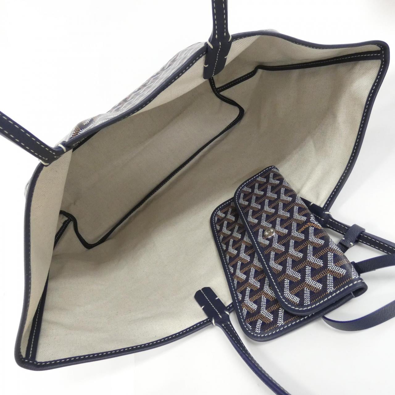 GOYARD Saint Louis AMA LOUIS PM Bag Canvas 深藍色 帆布 - 縮圖 5