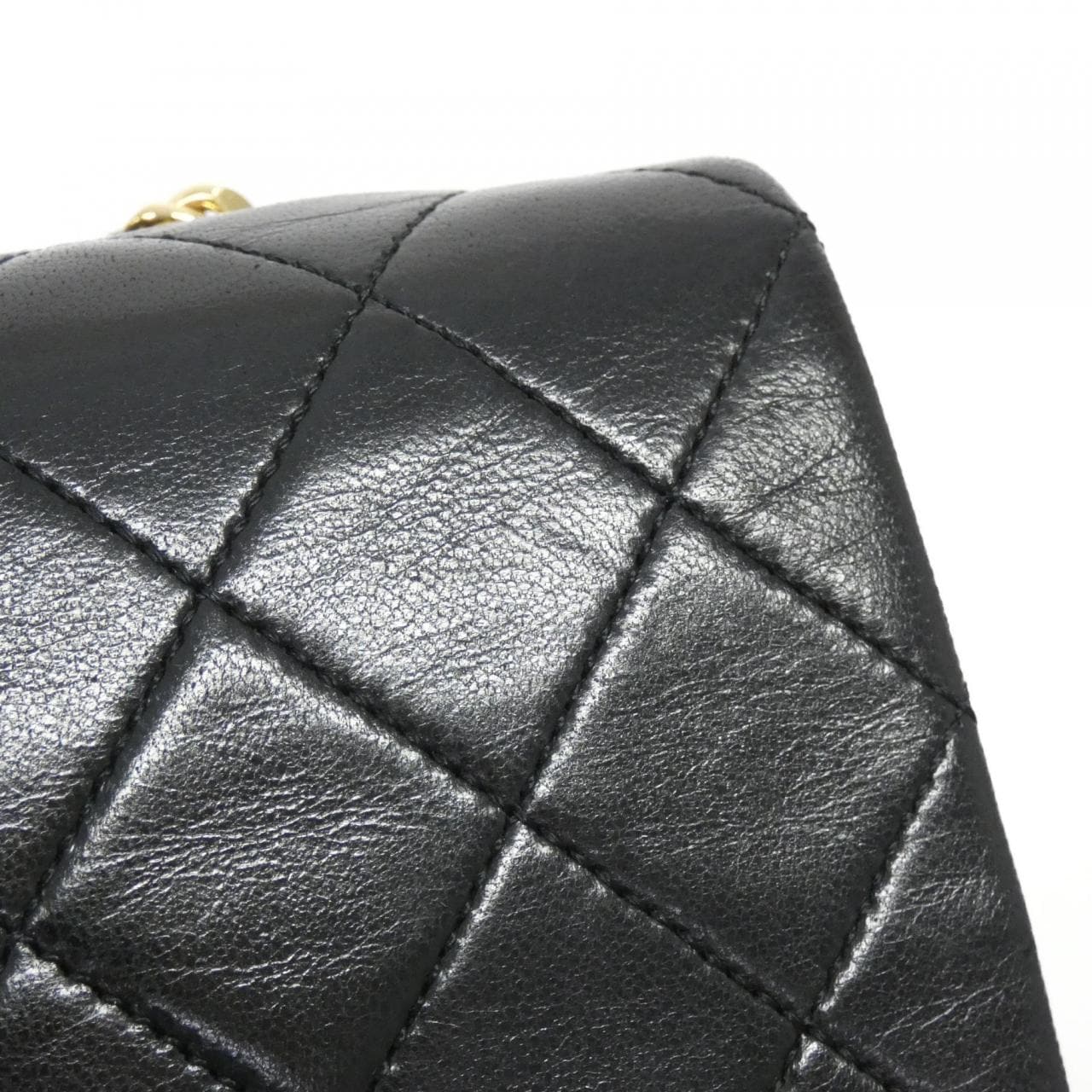 CHANEL Matelasse 2500 Shoulder Bag Lambskin Black Lambskin - Thumbnail 4
