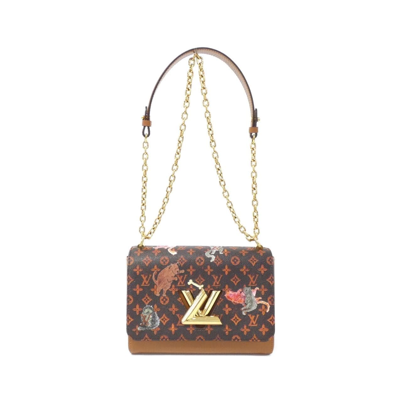 LOUIS VUITTON Twist M44408 Shoulder Bag Monogram Brown