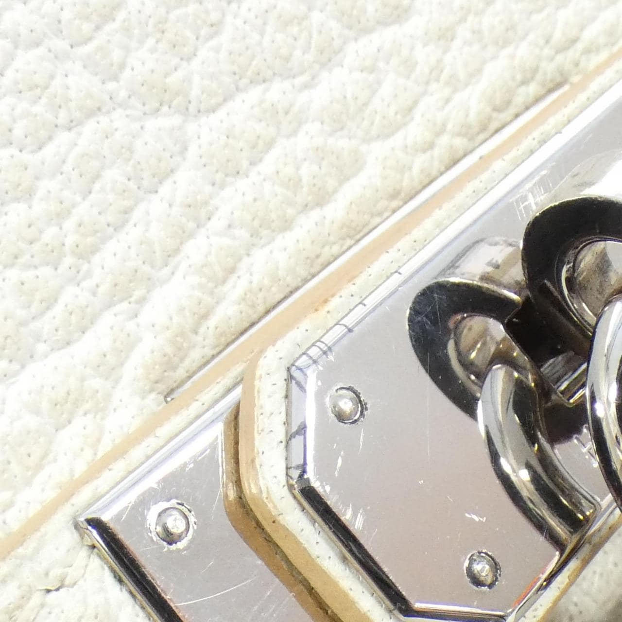 HERMES HERMÈS Kelly Bag 白色 中古品A - 縮圖 7