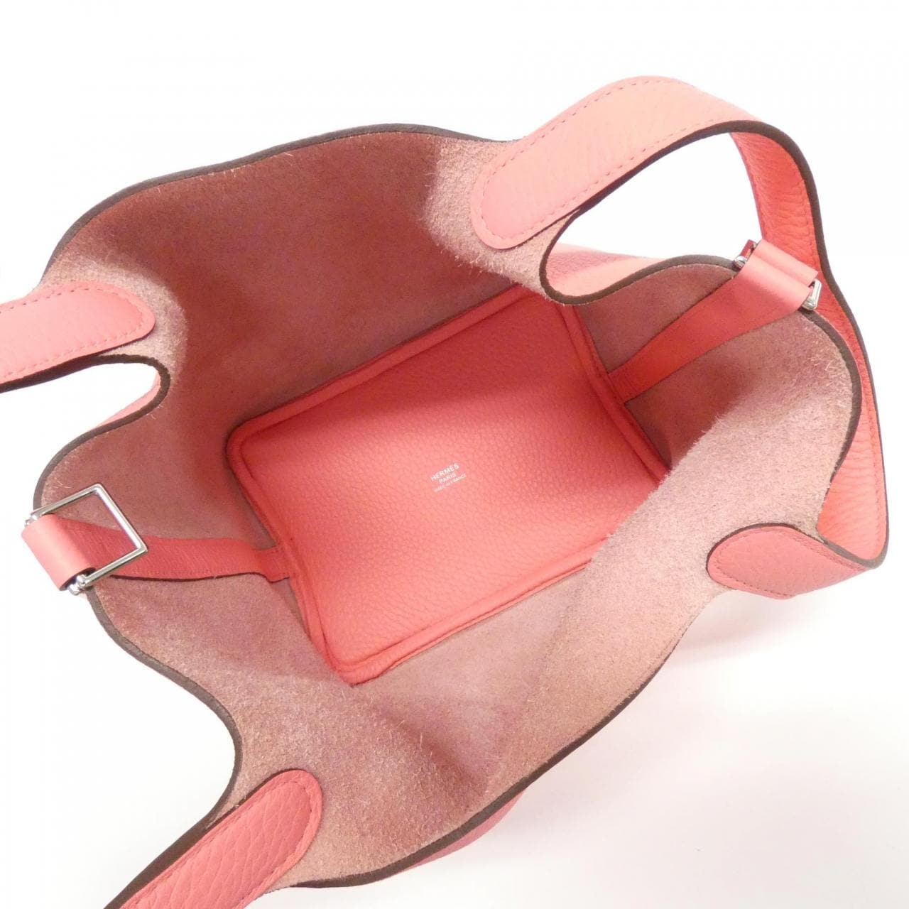 HERMES HERMÈS Picotin 056289CK Bag Clemence Black Clemence Leather - Thumbnail 5