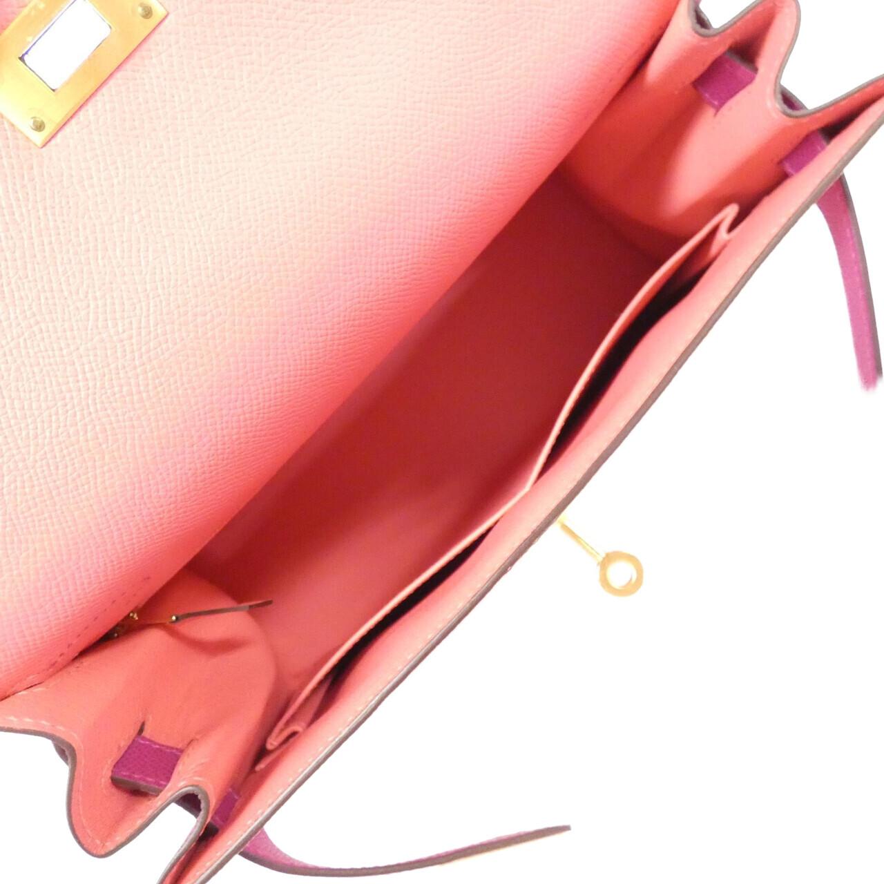 HERMES HERMÈS Kelly Bag Epsom Purple Epsom Leather - Thumbnail 10