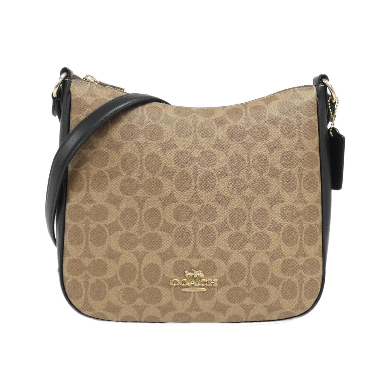 COACH CZ177 Shoulder Bag Canvas Black