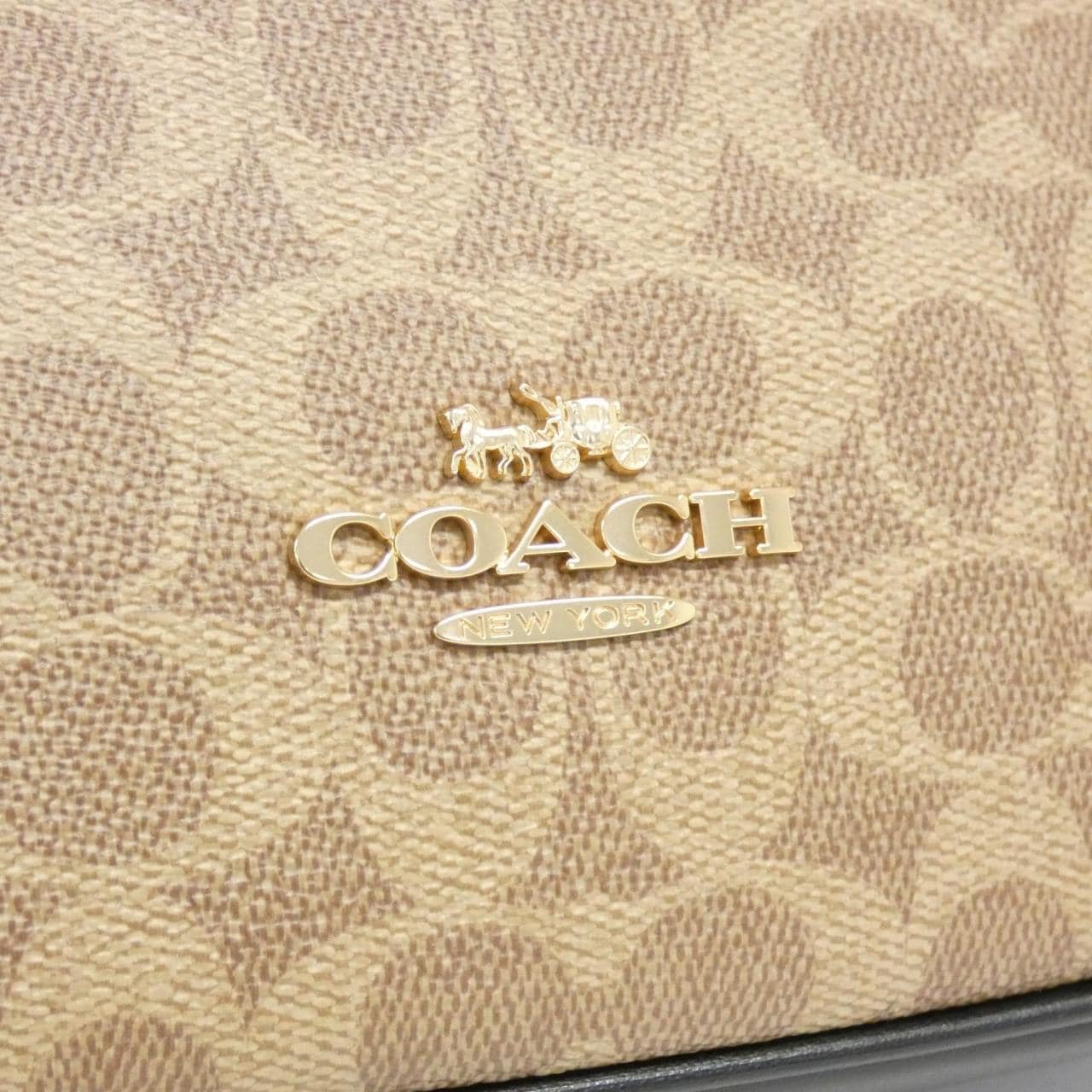 COACH CZ177 Shoulder Bag Canvas 黑色 帆布 新品 - 縮圖 4
