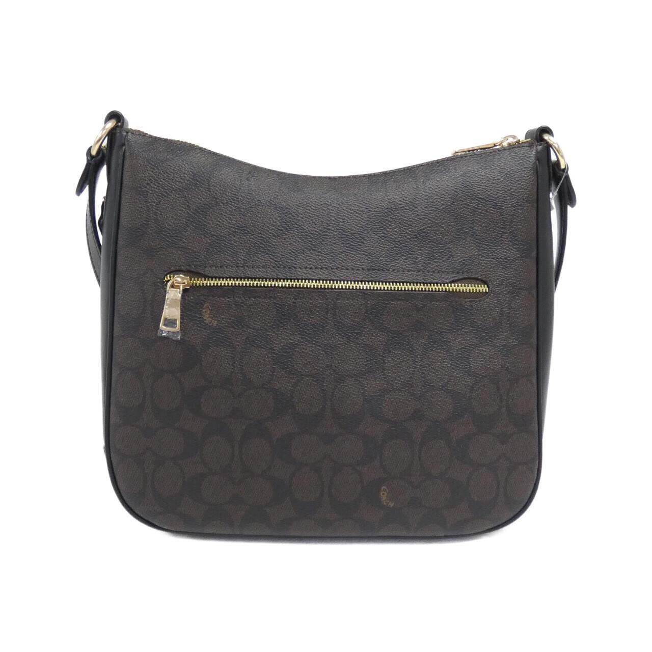 COACH CZ177 Shoulder Bag Canvas Black Canvas - Thumbnail 2