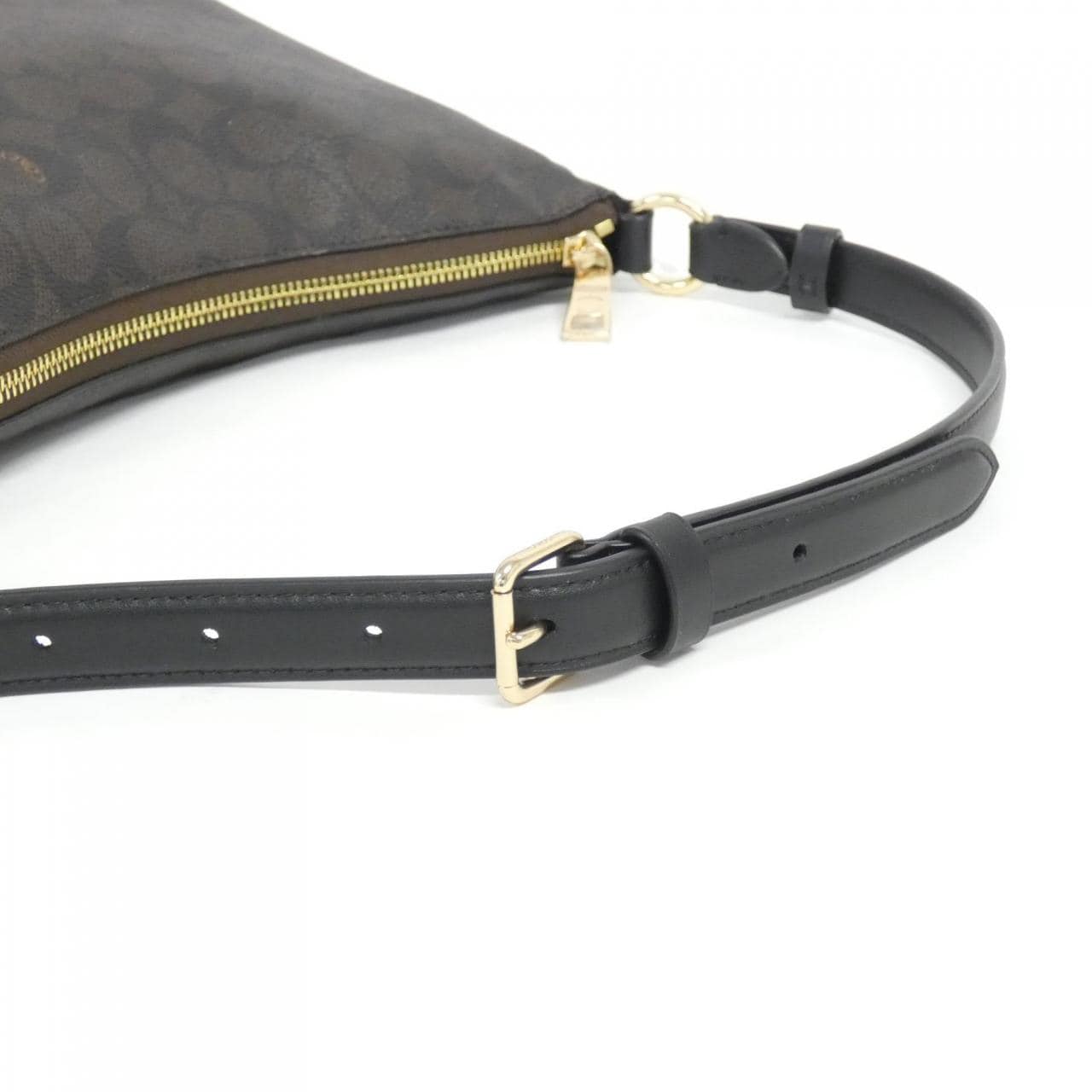 COACH CZ177 Shoulder Bag Canvas Black Canvas - Thumbnail 5