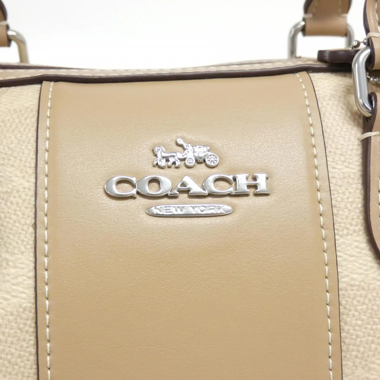 COACH CW376 Boston Canvas Black Canvas New - Thumbnail 5