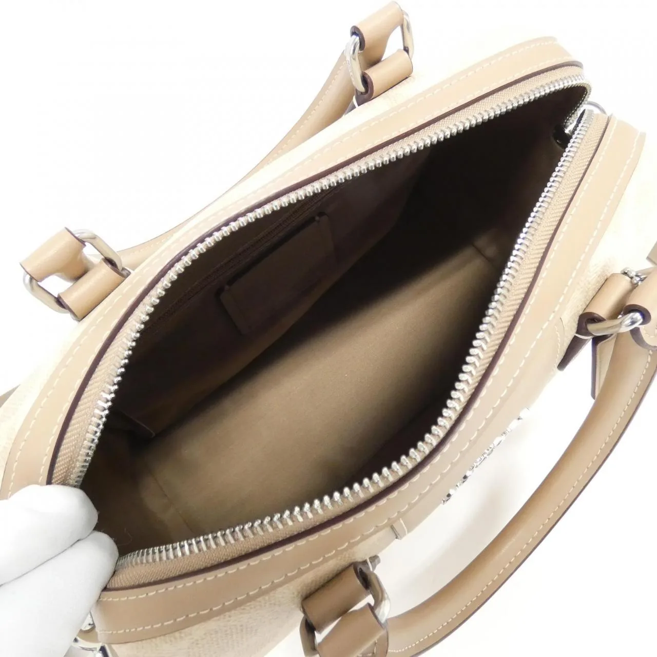 COACH CW376 Boston Canvas Black Canvas New - Thumbnail 6