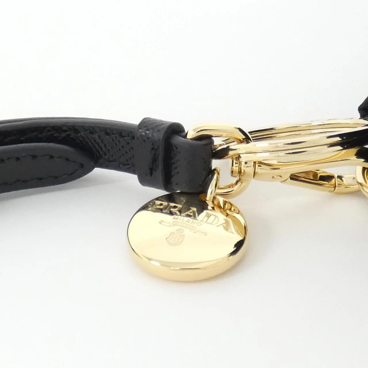 PRADA 1TT202 Key Case 黑色 新品 - 縮圖 5