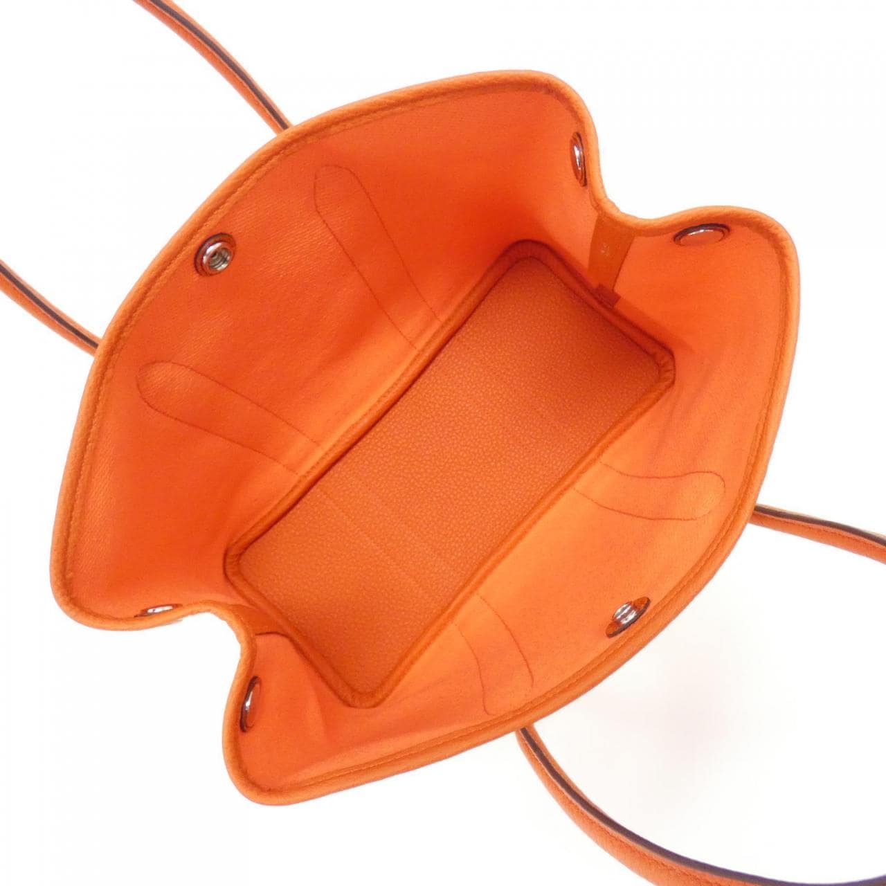 HERMES Garden Party HERMÈS 066751CK Bag Orange Rank A - Thumbnail 4