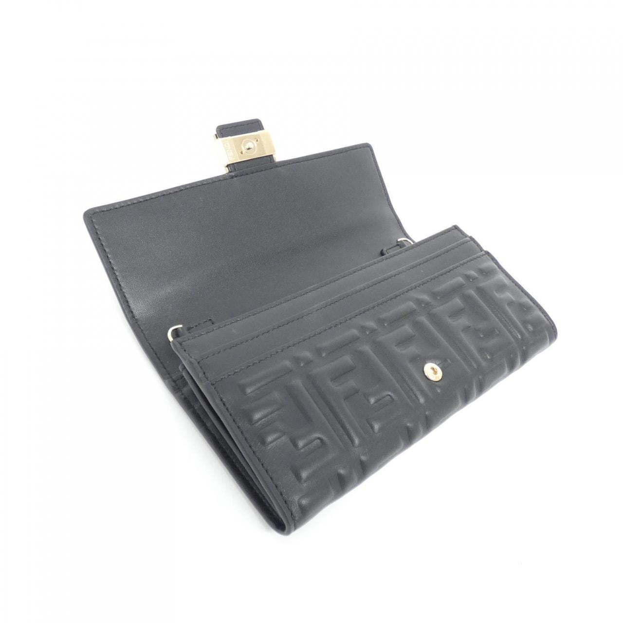 FENDI Baguette 8M0365 AAJD Wallet Lambskin 5