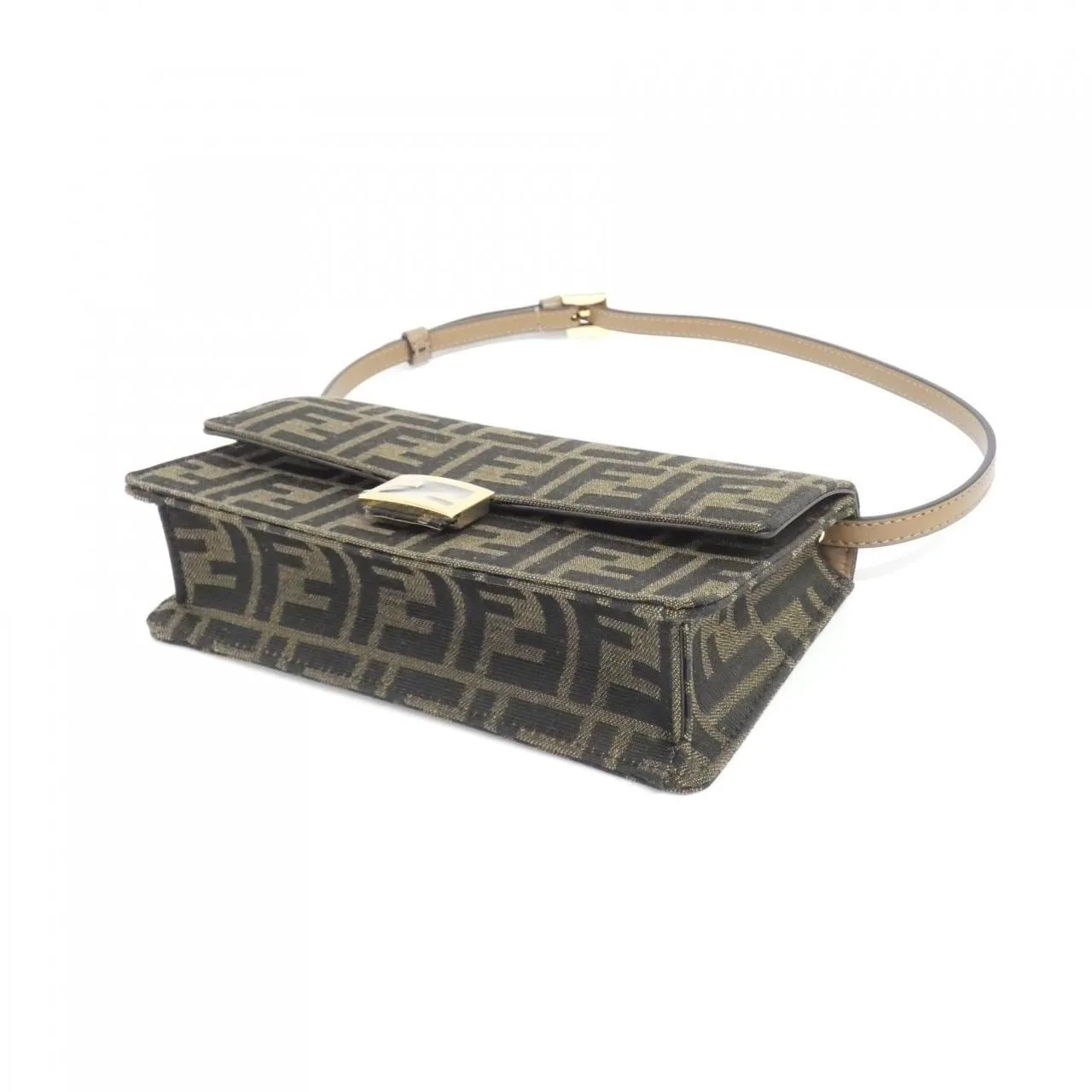 FENDI 8M0498 A98P Wallet Canvas 黑色 帆布 新品 - 縮圖 3