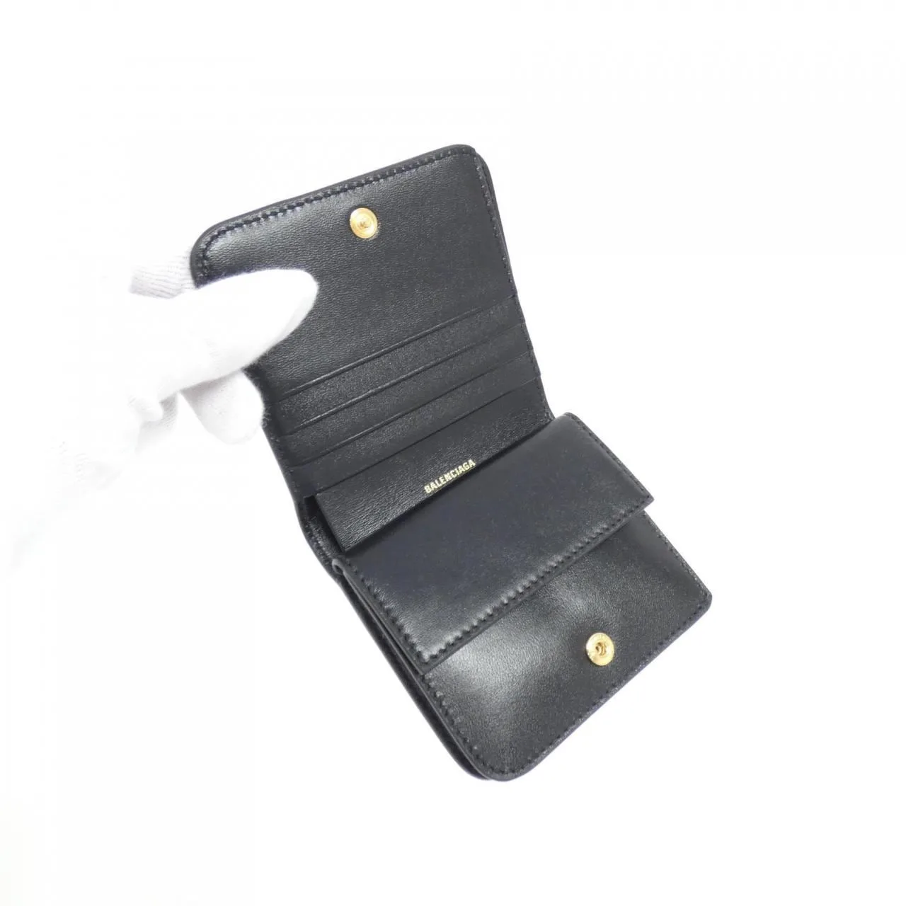 BALENCIAGA 810901 2ABGH Wallet Black New - Thumbnail 3