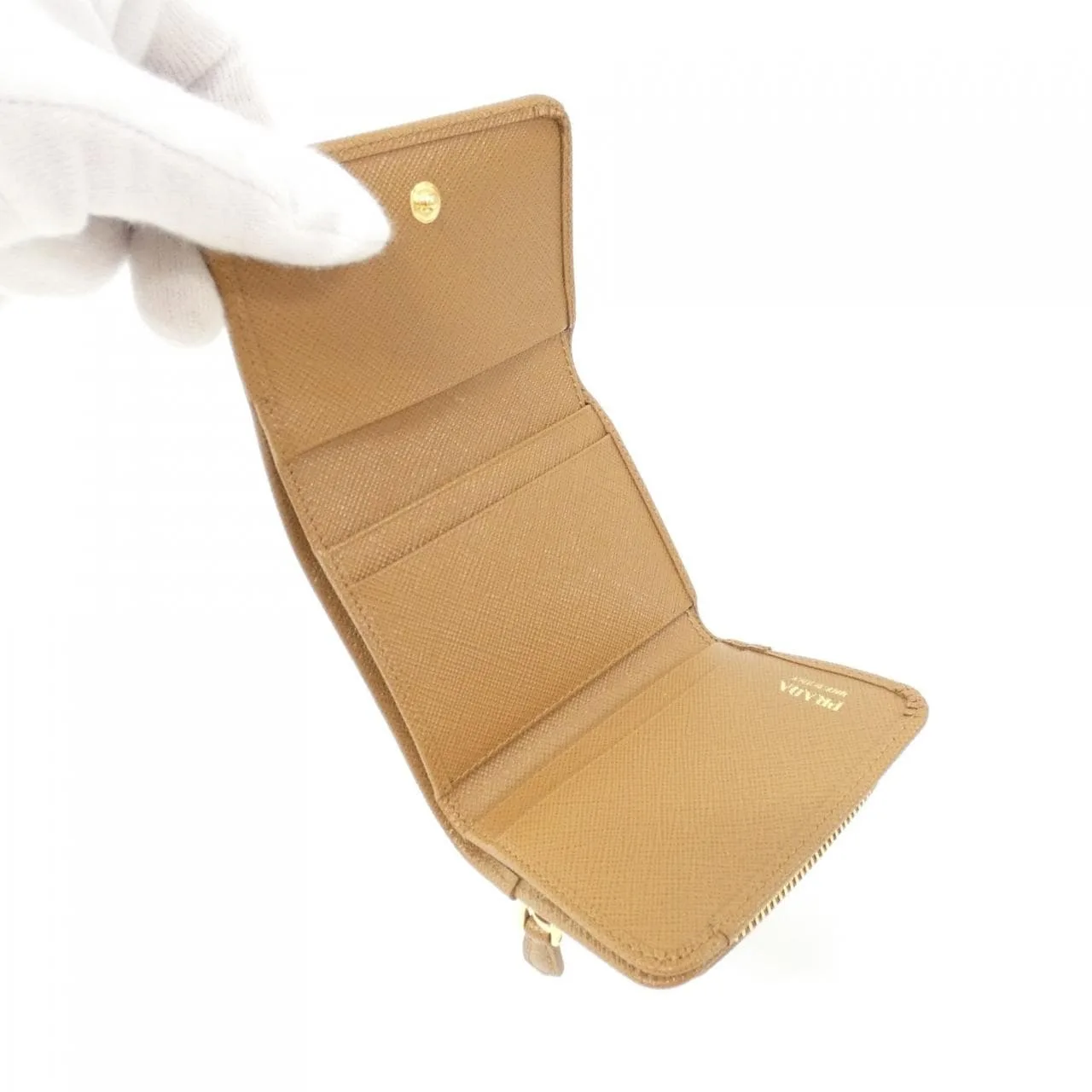 PRADA 1MH044 Wallet 黑色 新品 - 縮圖 3