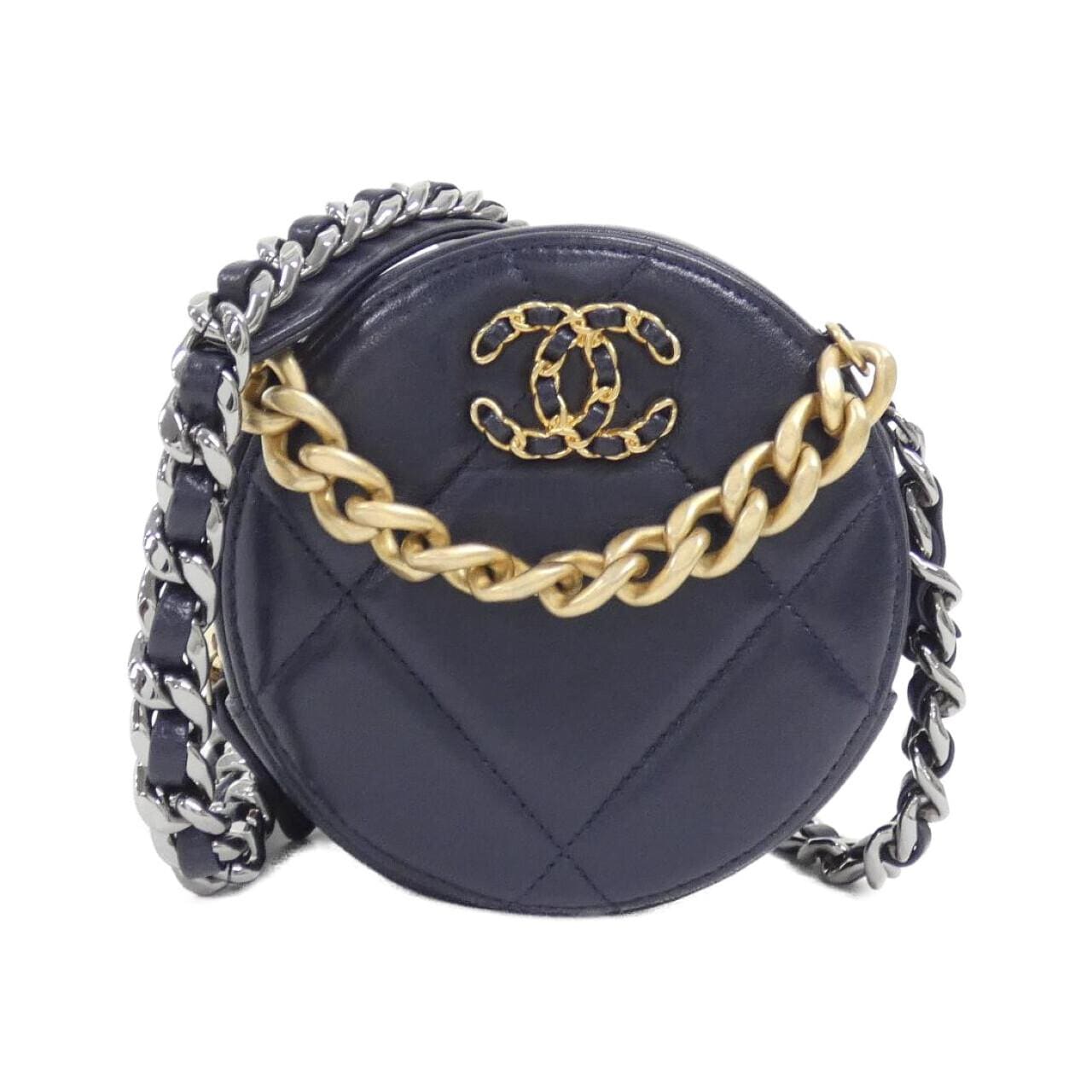 CHANEL Chanel 19 AP0945 Shoulder Bag Lambskin Navy