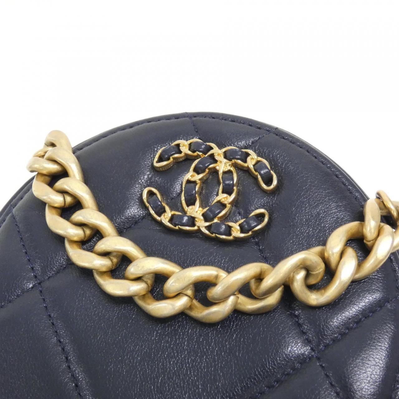CHANEL Chanel 19 AP0945 Shoulder Bag Lambskin Navy Lambskin - Thumbnail 5
