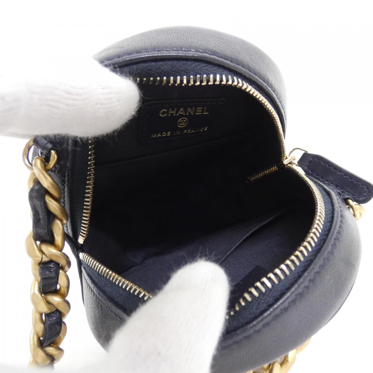 CHANEL Chanel 19 AP0945 Shoulder Bag Lambskin Navy Lambskin - Thumbnail 9