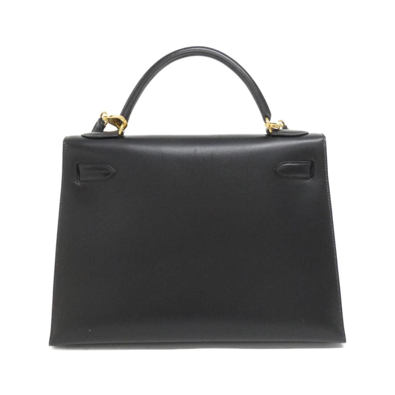 HERMES HERMÈS Kelly 001858CC Bag Box Calf Black Box Calf Leather - Thumbnail 2