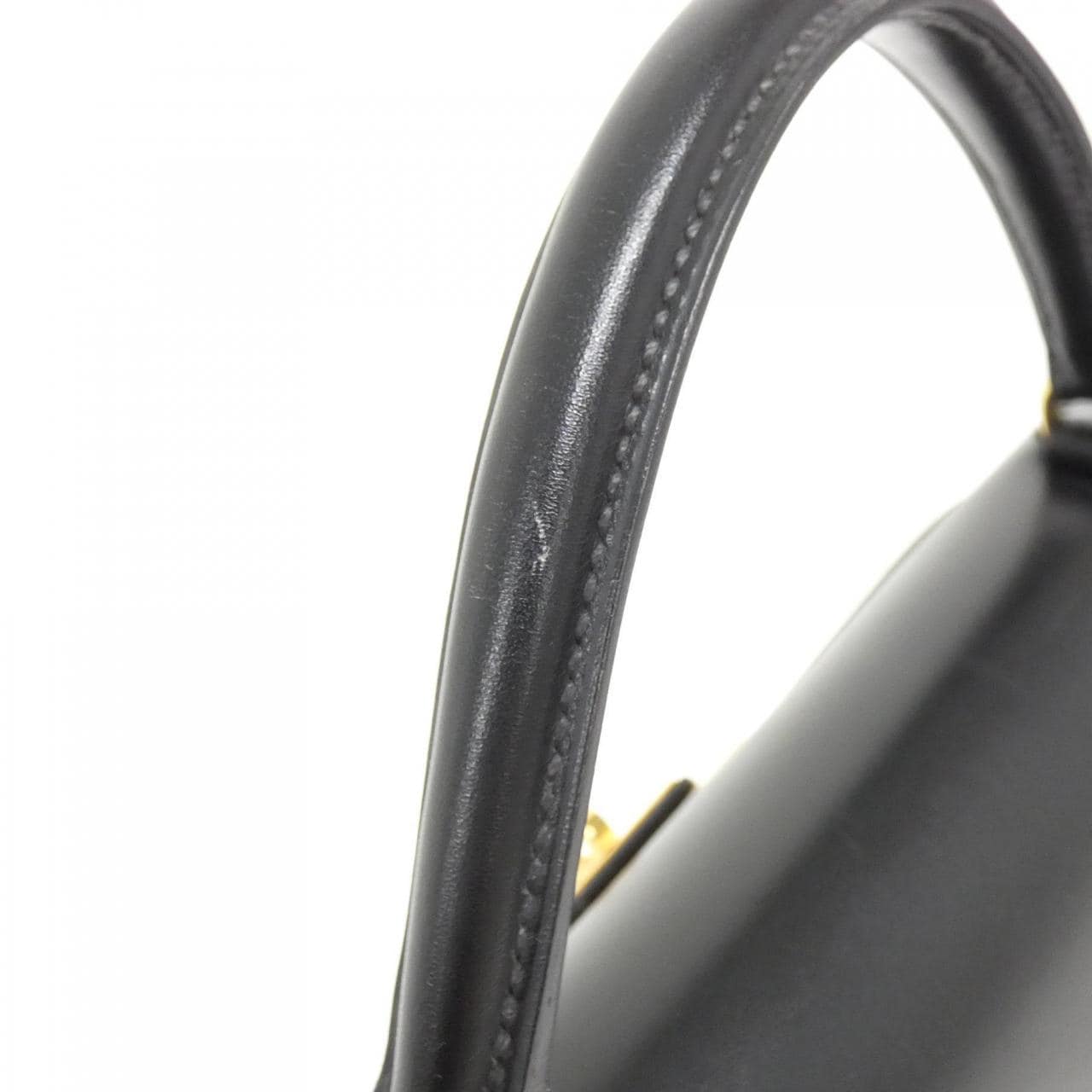 HERMES HERMÈS Kelly 001858CC Bag Box Calf Black Box Calf Leather - Thumbnail 7