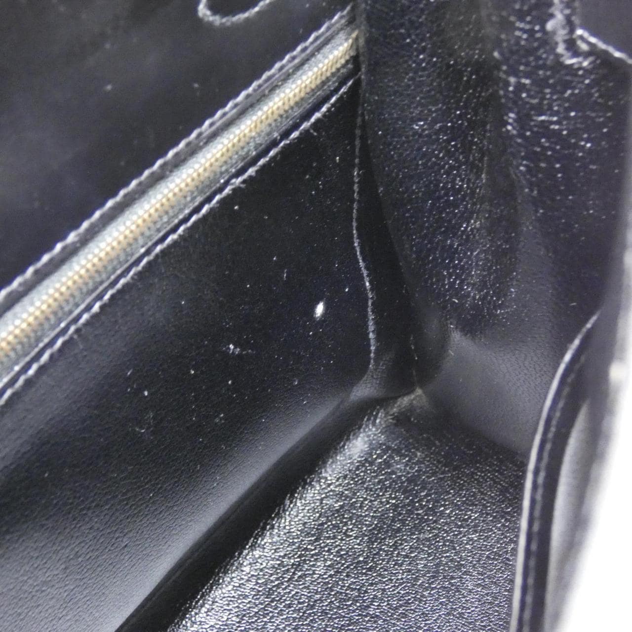 HERMES HERMÈS Kelly 001858CC Bag Box Calf Black Box Calf Leather - Thumbnail 10