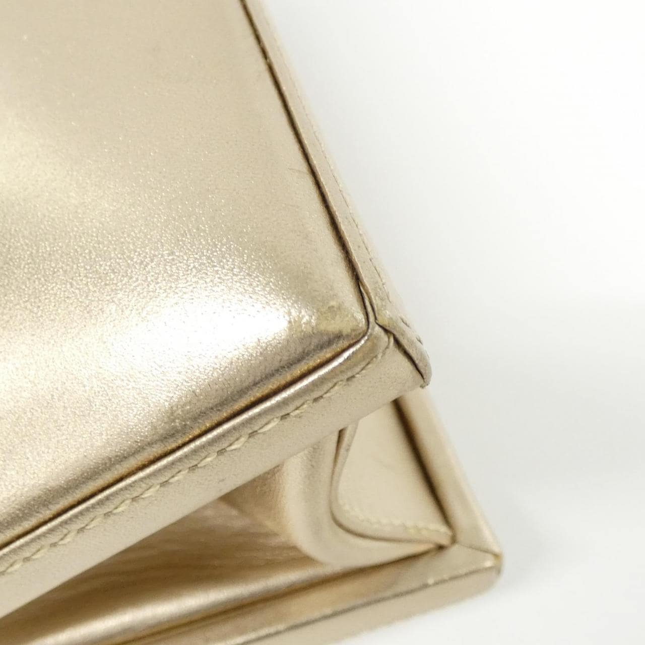 LOEWE Bag Leather 金色 皮革 中古品A - 縮圖 3