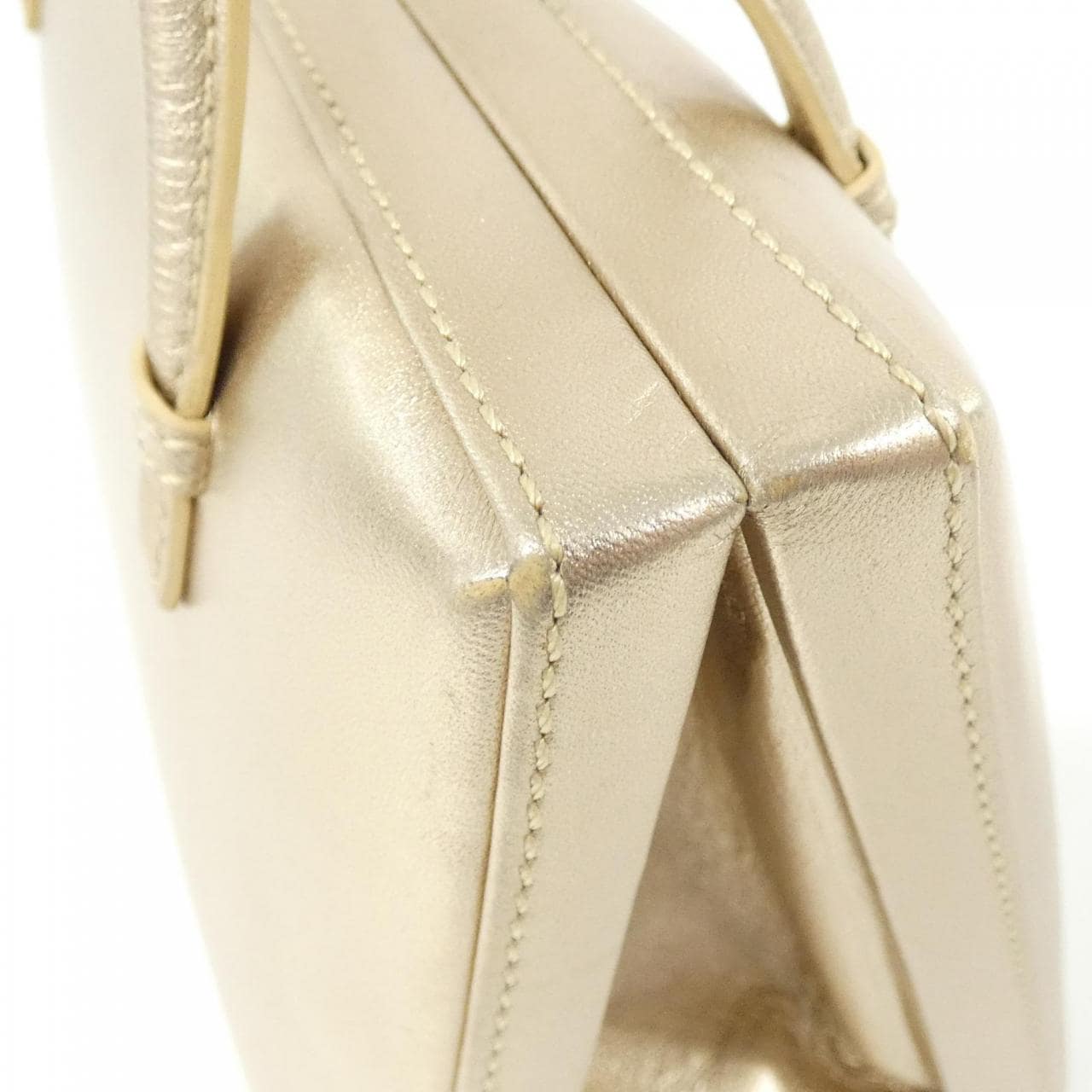 LOEWE Bag Leather 金色 皮革 中古品A - 縮圖 4