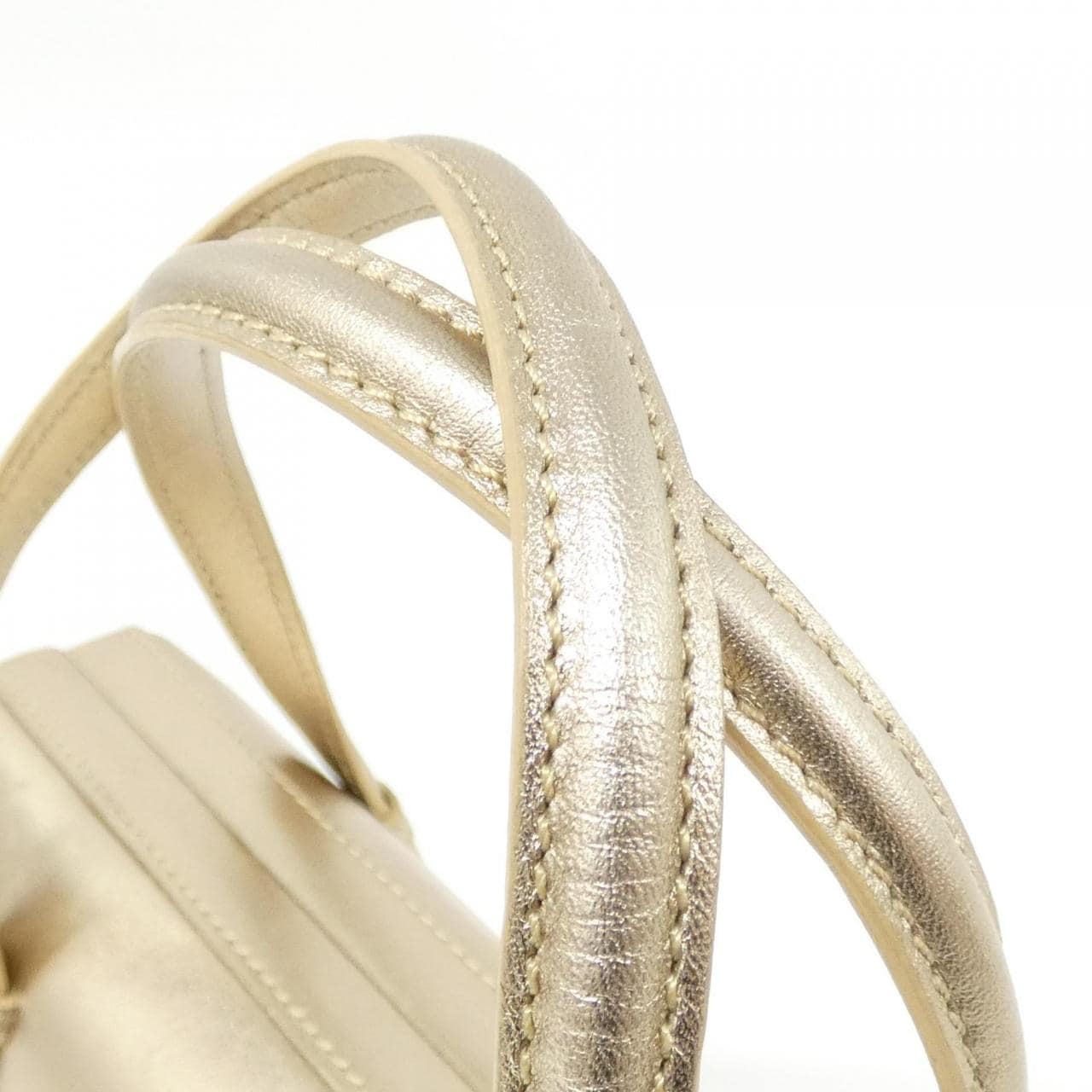 LOEWE Bag Leather 金色 皮革 中古品A - 縮圖 6