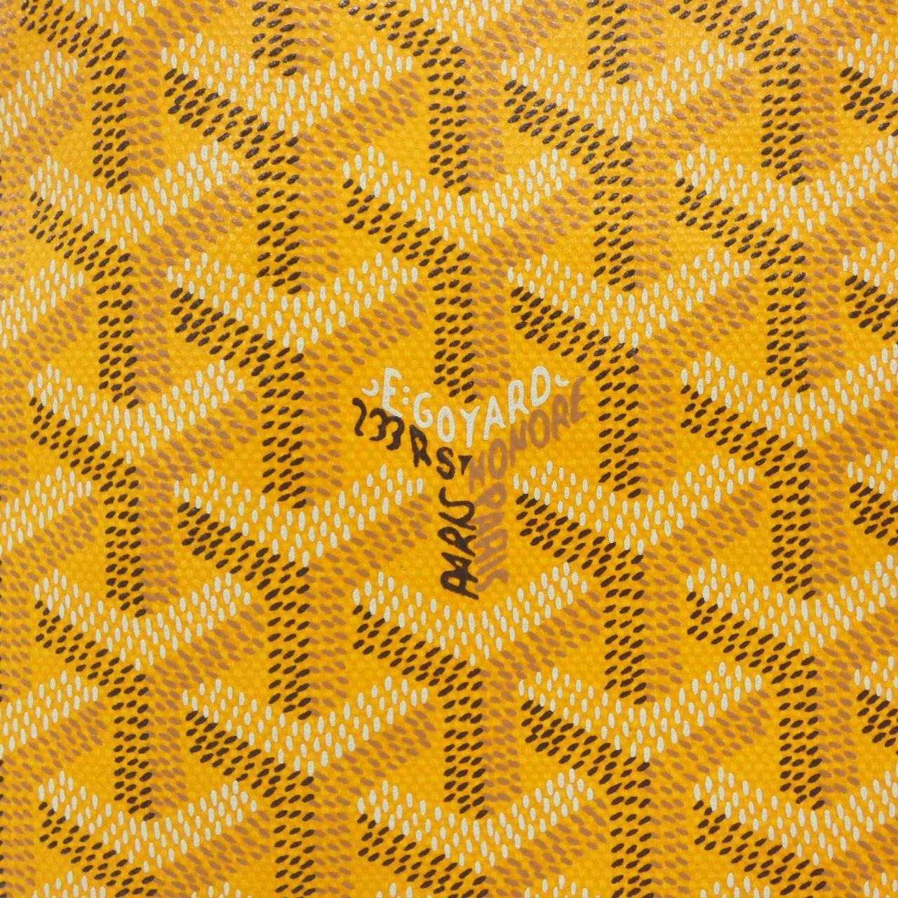 GOYARD Saint Louis AMA LOUIS PM Bag Canvas 黃色 帆布 中古品A - 縮圖 3