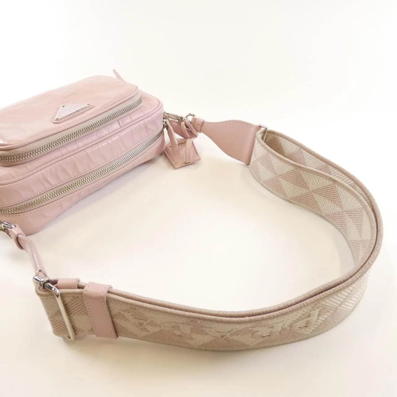 PRADA 1BH198 Shoulder 黑色 中古品A - 縮圖 4