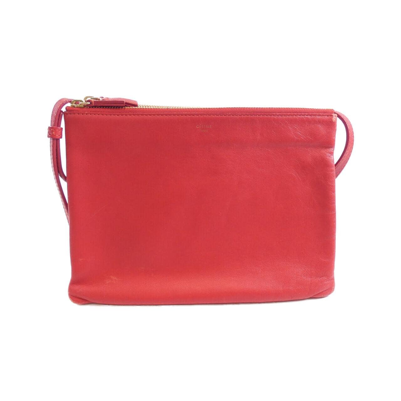 CELINE 171453ETA Shoulder Bag Lambskin Black