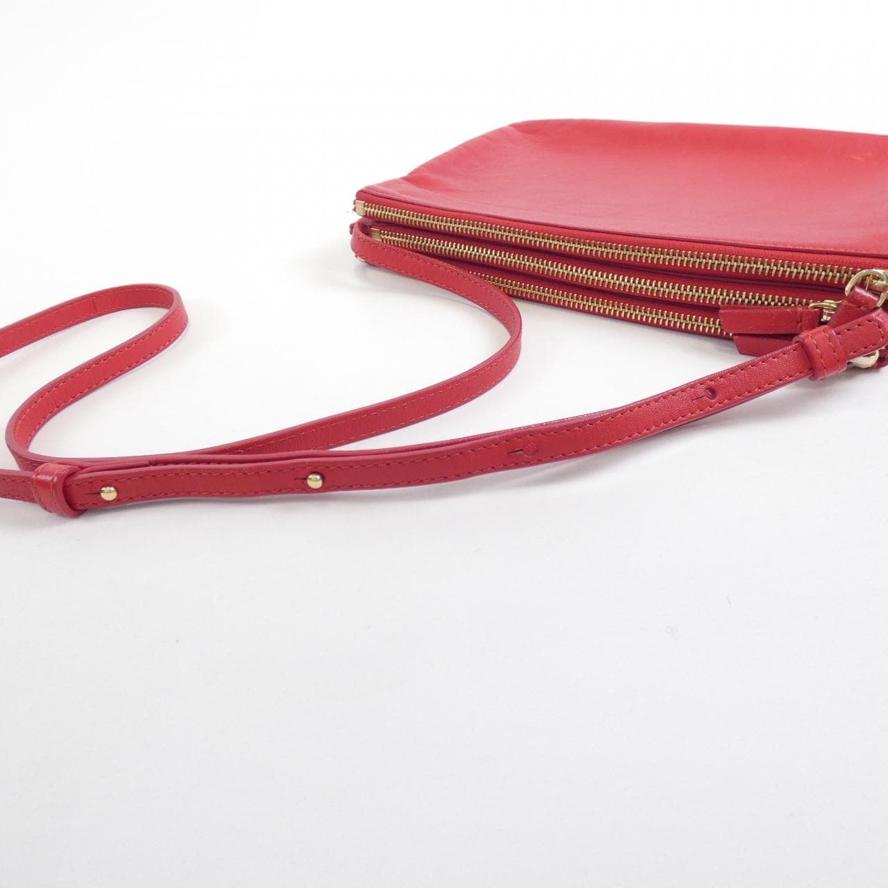 CELINE 171453ETA Shoulder Bag Lambskin 黑色 羊皮 中古品B - 縮圖 5